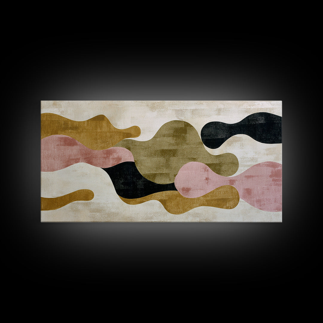 Abstract Wave Forms Canvas Print, Master Bedroom, Bedroom Decor, Fine Art, Sanctuary, Living Room Prints, Wall Decor Bedroom, MAS-2x1-64