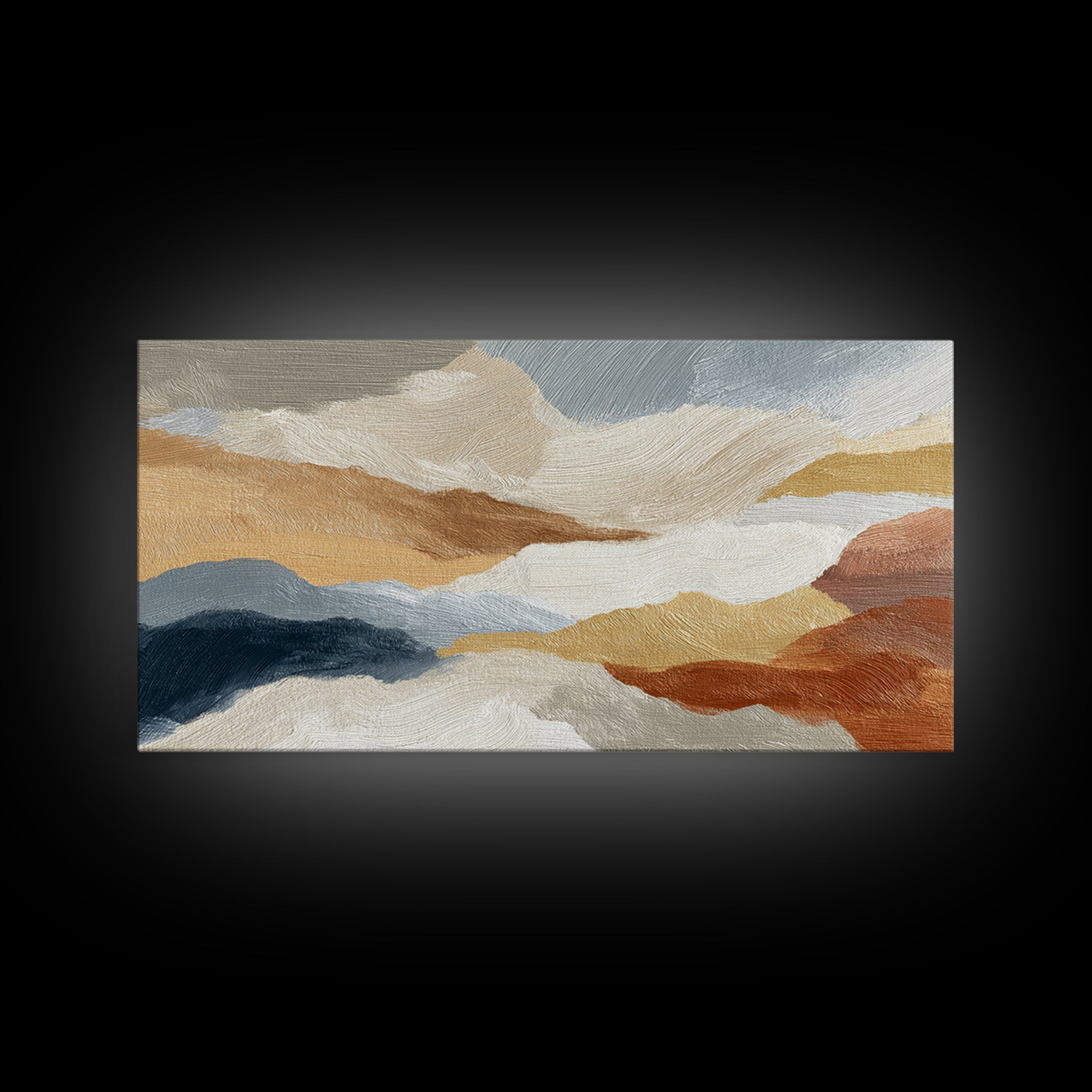 Soft Abstract Linen Texture Framed Canvas Print, Master Bedroom, Neutral Decor, Bedroom Decor, Fine Art, Sanctuary, Home Decor, MAS-2x1-95