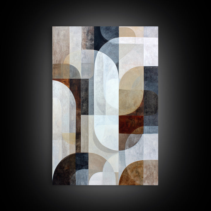 Large Cream Abstract Framed Canvas Print, Master Bedroom, Bedroom Decor, Sanctuary, Living Room Prints, Wall Decor Bedroom, MAS-2x3-1