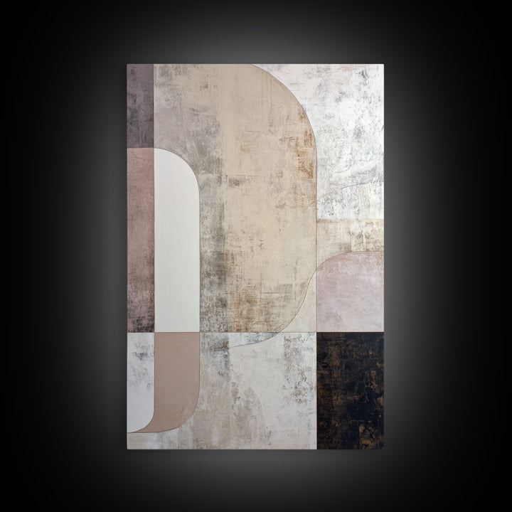 Large Cream Abstract Canvas Print, Master Bedroom, Bedroom Wall Decor, Bedroom Decor, Abstract Art, Sanctuary 449, MAS-2x3-49