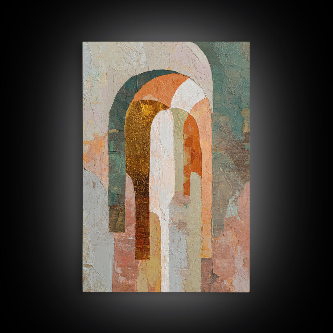 Large Cream Abstract Framed Canvas Print, Master Bedroom, Rustic Home Decor, Bedroom Decor, Abstract Art, Sanctuary, MAS-2x3-73