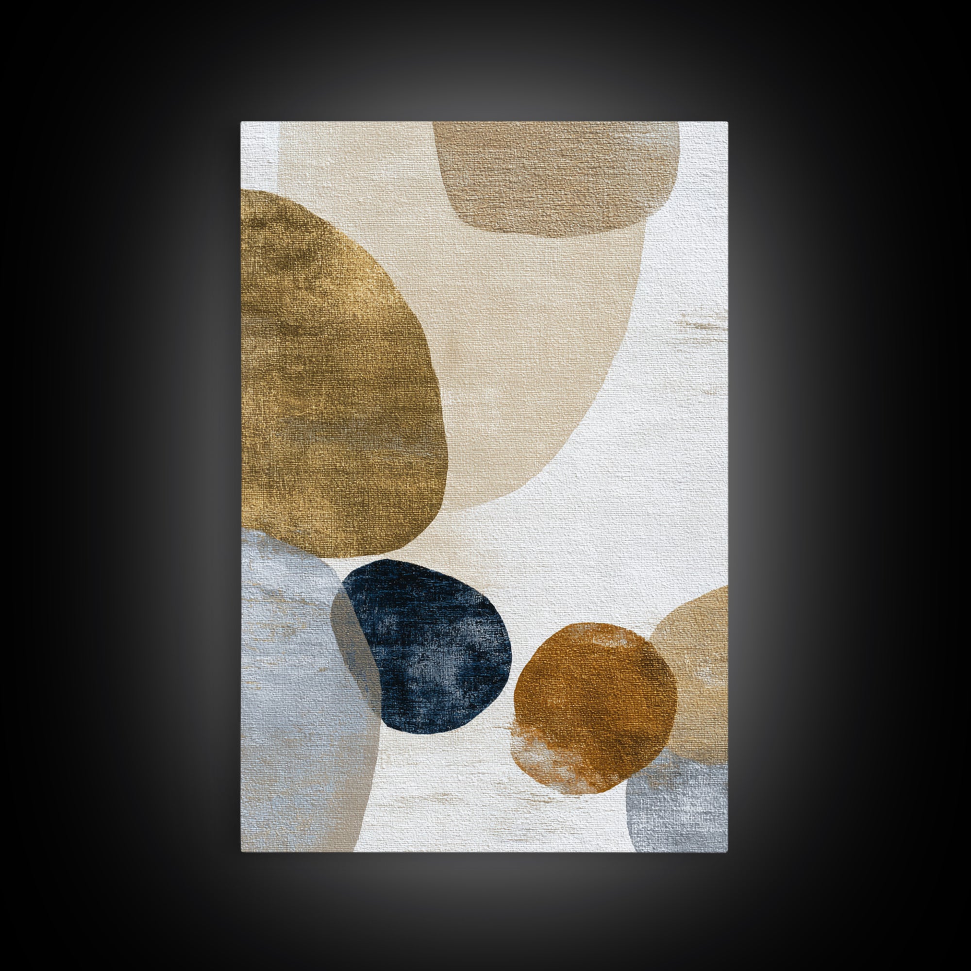 Soft Abstract Linen Texture Framed Canvas Print, Master Bedroom, Set of 2 Prints, Bedroom Decor, Fine Art, Sanctuary, MAS-2x3-83