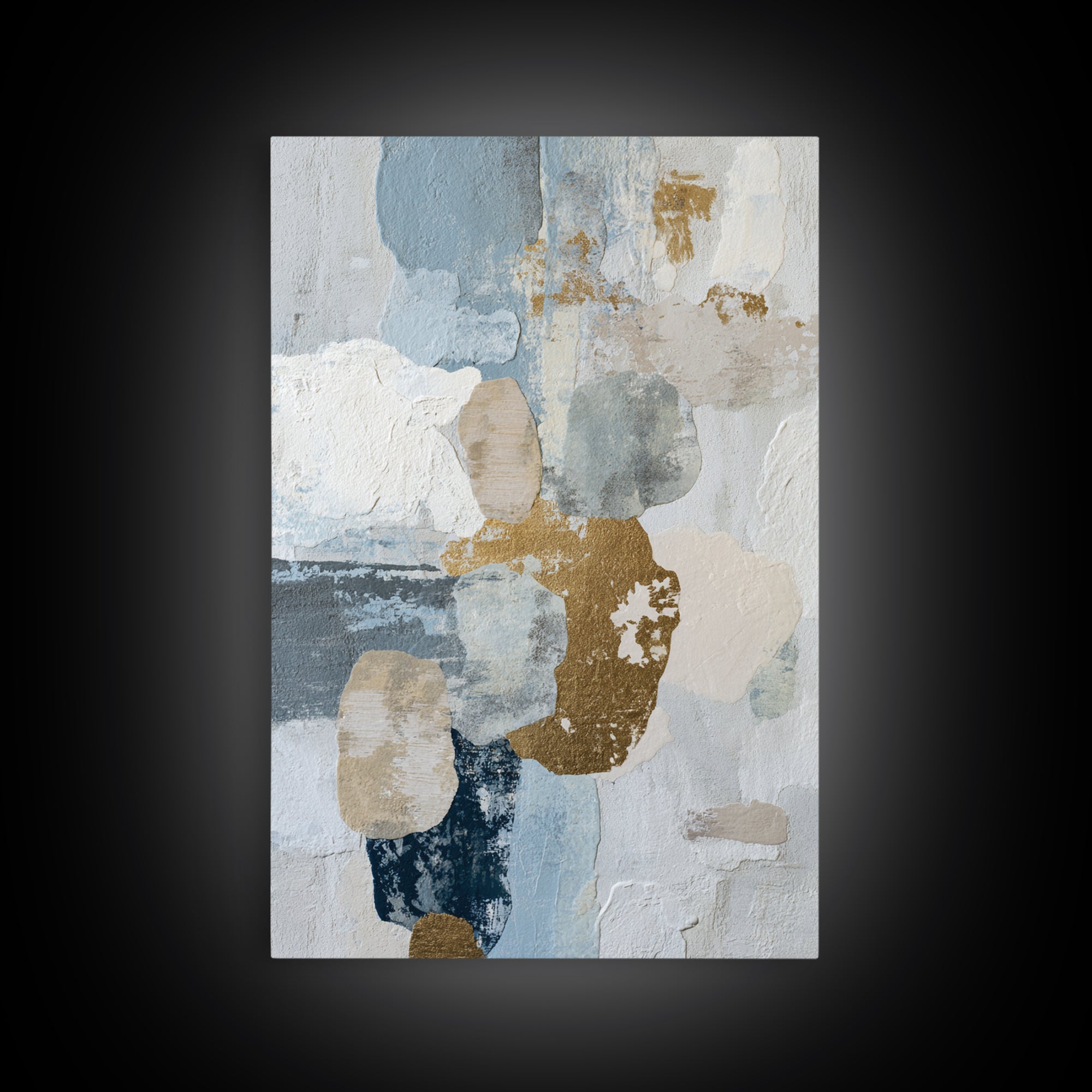 Minimal Stone Shapes Canvas Print, Master Bedroom, Bedroom Prints, Bedroom Decor, Abstract Art, Sanctuary, Gallery Decor, MAS-2x3-96