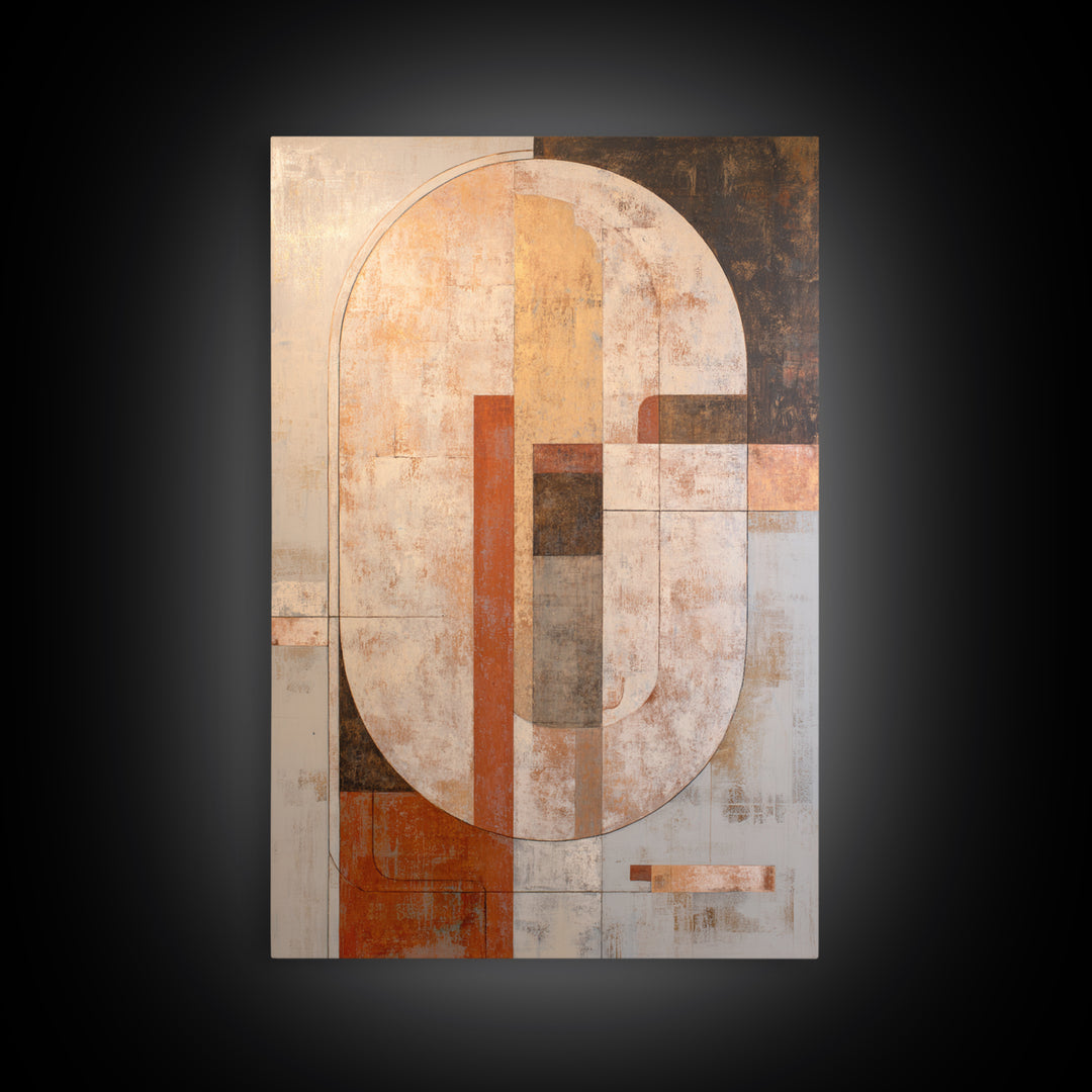 Large Cream Abstract Framed Canvas Print, Master Bedroom, Rustic Home Decor, Bedroom Decor, Abstract Art, Sanctuary, MAS-2x3-97
