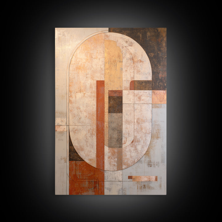 Large Cream Abstract Framed Canvas Print, Master Bedroom, Rustic Home Decor, Bedroom Decor, Abstract Art, Sanctuary, MAS-2x3-97