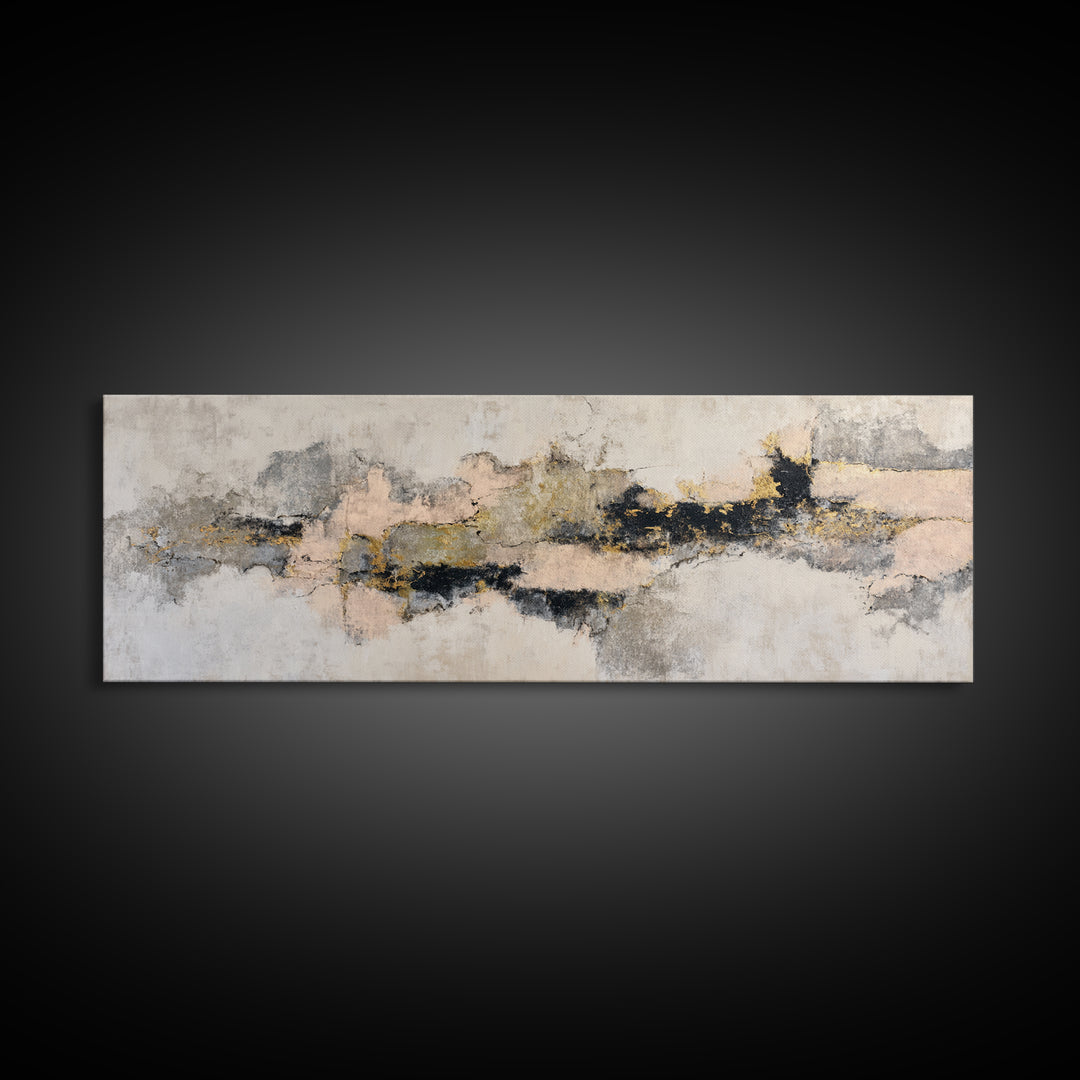 Soft Abstract Linen Texture Canvas Print, Master Bedroom, Bedroom Decor, Abstract Art, Sanctuary, Bedroom Prints, MAS-3x1-43