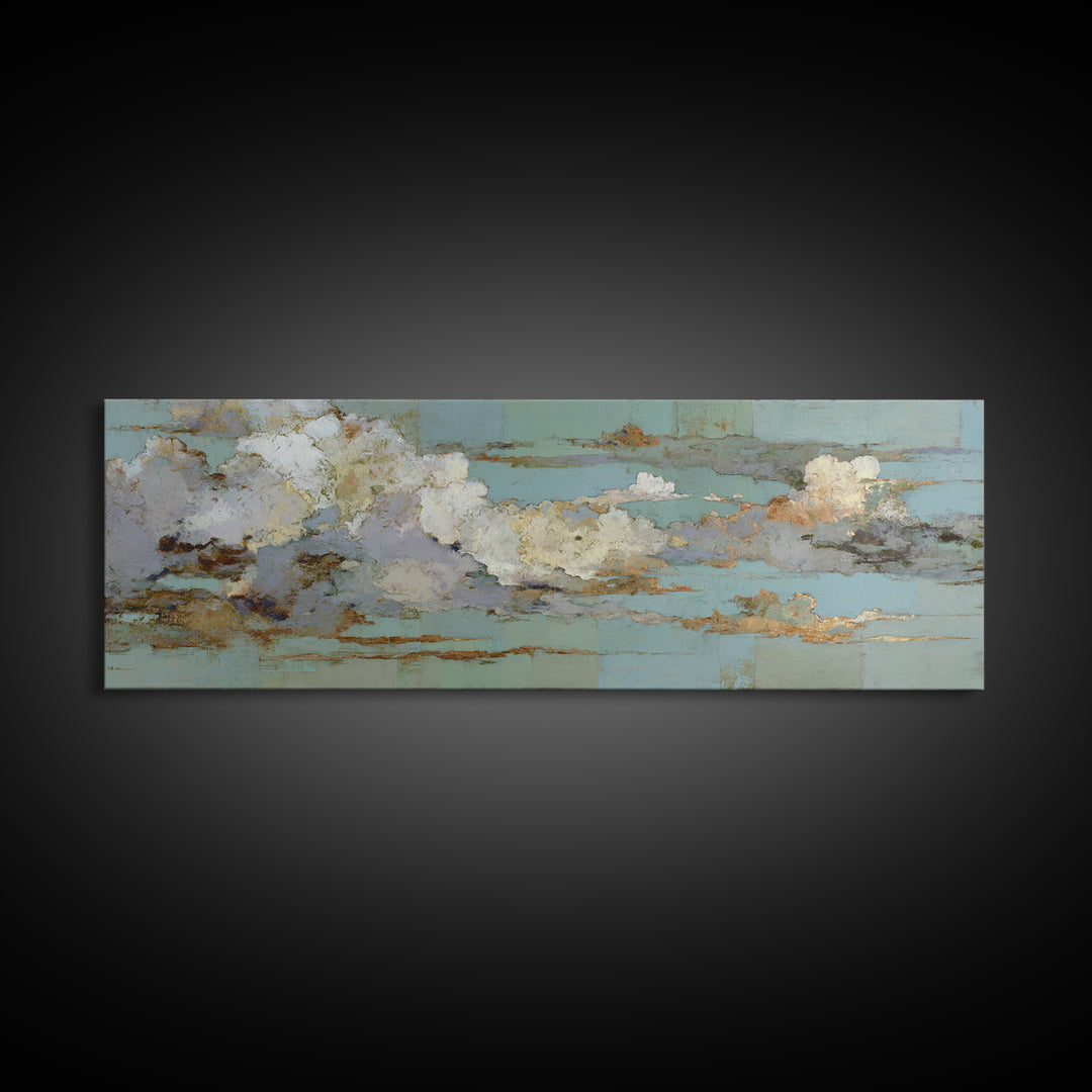 Blush and Taupe Cloudscape Canvas Print, Master Bedroom, Living Room Prints, Bedroom Decor, Fine Art, Sanctuary, Modern Decor, MAS-3x1-46