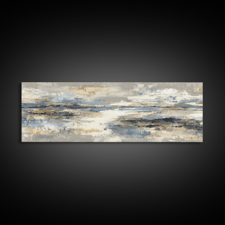 Minimal Stone Shapes Canvas Print, Master Bedroom, Bedroom Decor, Abstract Art, Sanctuary, Minimalist Wall Art, MAS-3x1-80