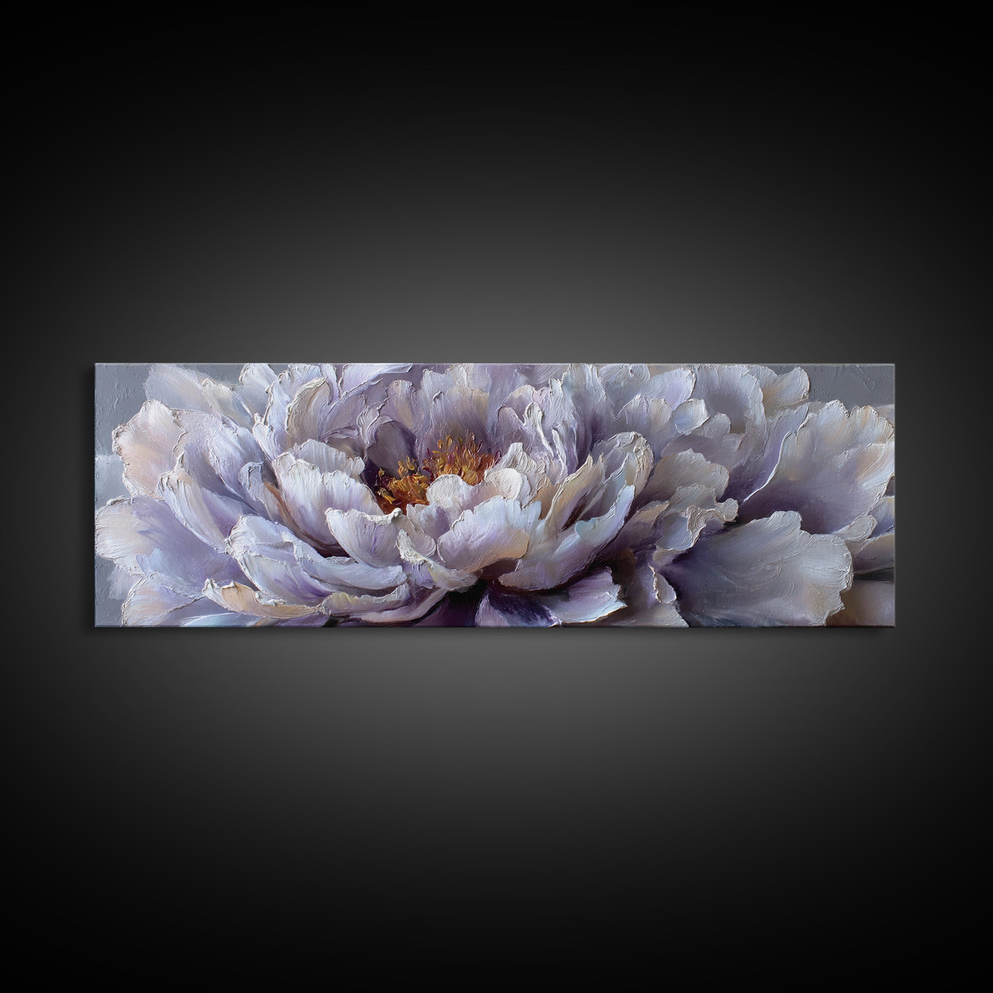 Romantic Neutral Peony Closeup Framed Canvas Print, Master Bedroom, Signs for Home, Bedroom Decor, Fine Art, Sanctuary, MAS-3x1-90