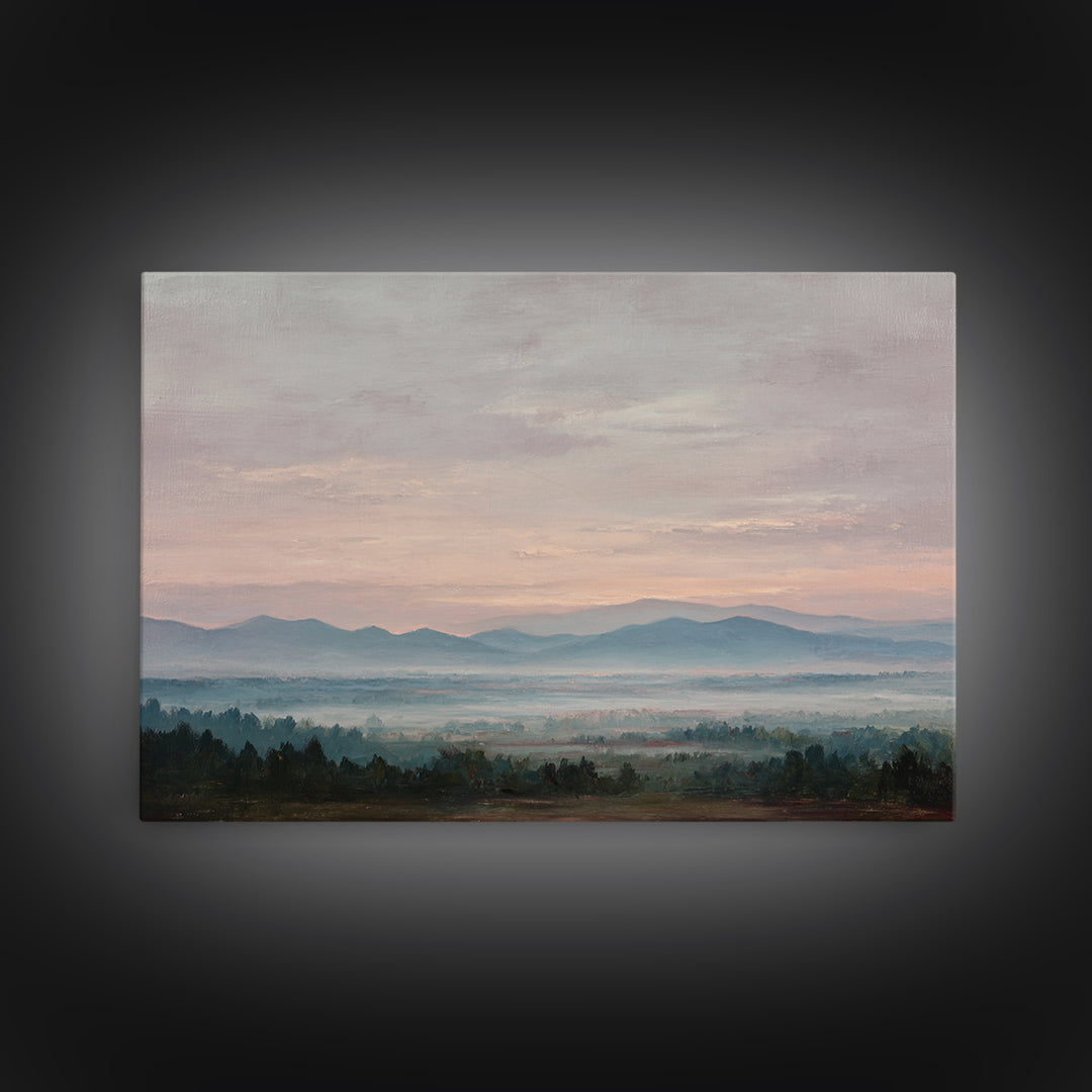 Blush and Taupe Cloudscape Framed Canvas Print, Master Bedroom, Farmhouse Wall Art, Bedroom Decor, Fine Art, Sanctuary, MAS-3x2-10