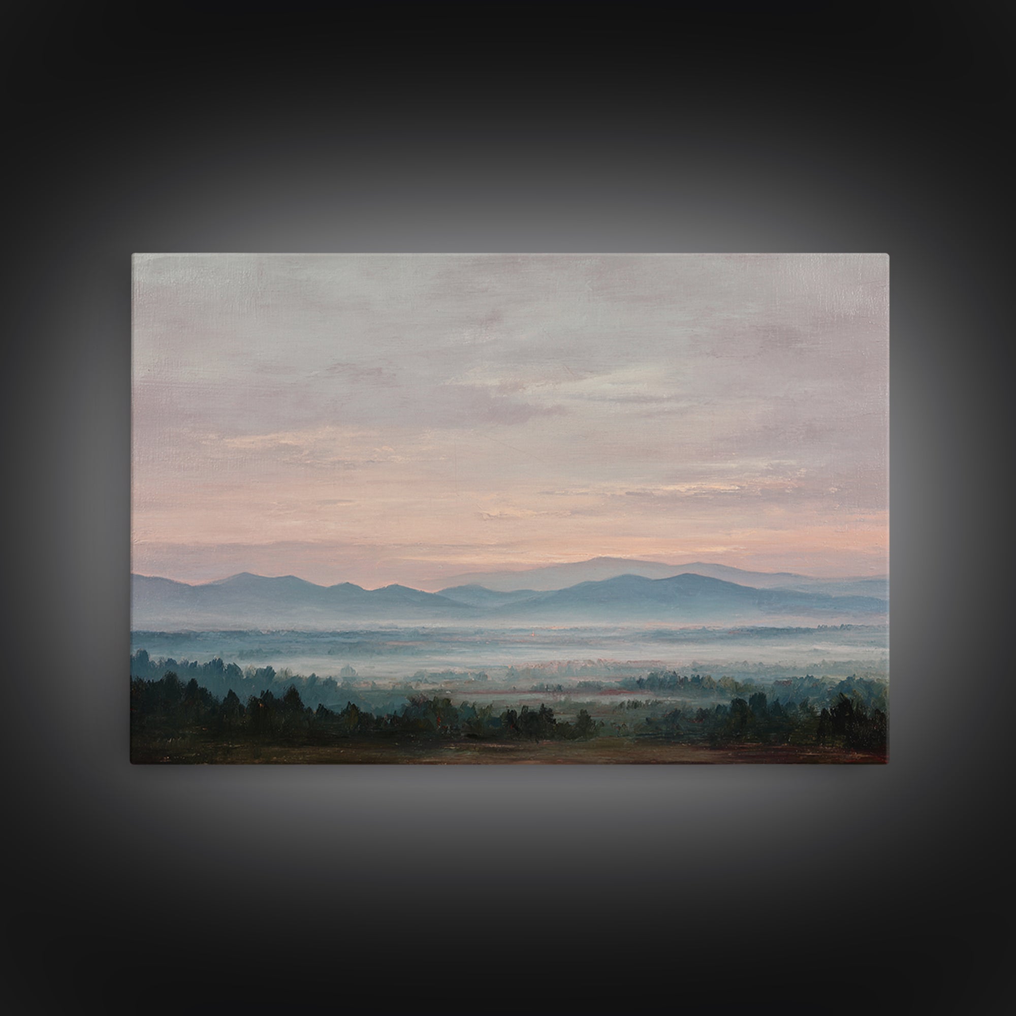 Blush and Taupe Cloudscape Framed Canvas Print, Master Bedroom, Farmhouse Wall Art, Bedroom Decor, Fine Art, Sanctuary, MAS-3x2-10