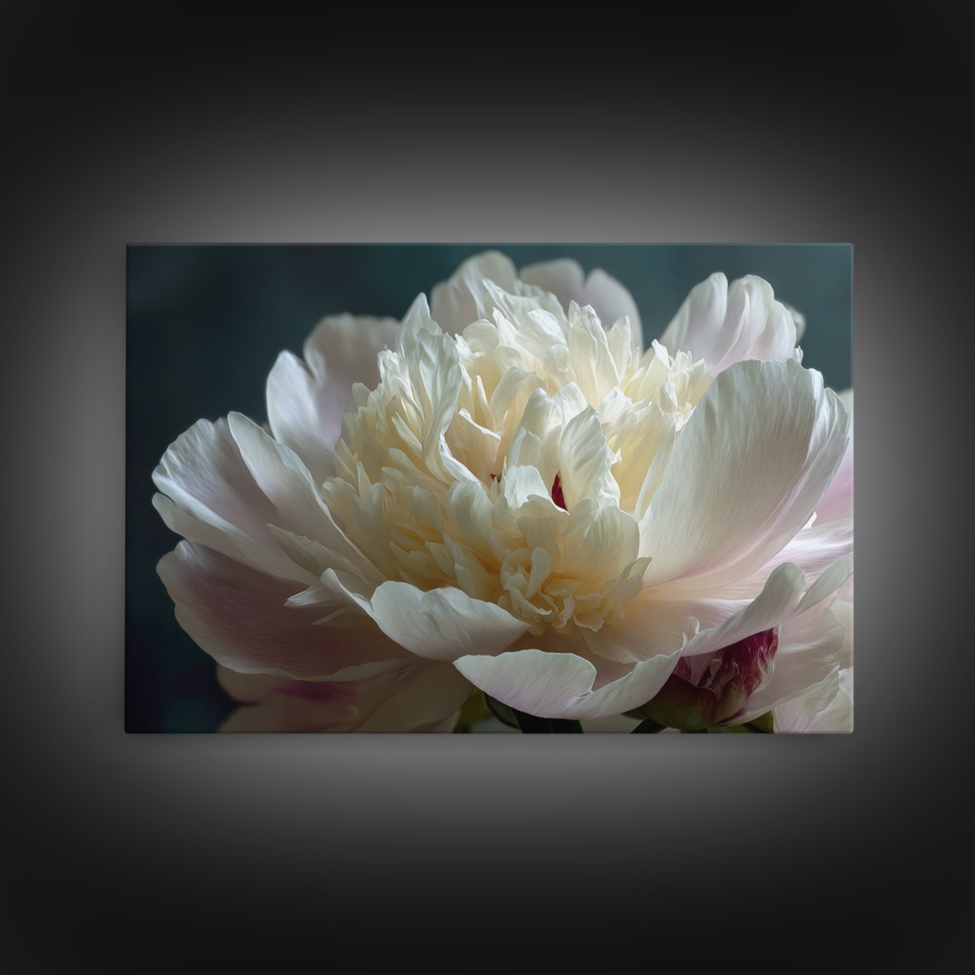 Romantic Neutral Peony Closeup Canvas Print, Master Bedroom, Wall Art Bedroom, Bedroom Decor, Sanctuary, Statement Artwork, MAS-3x2-30