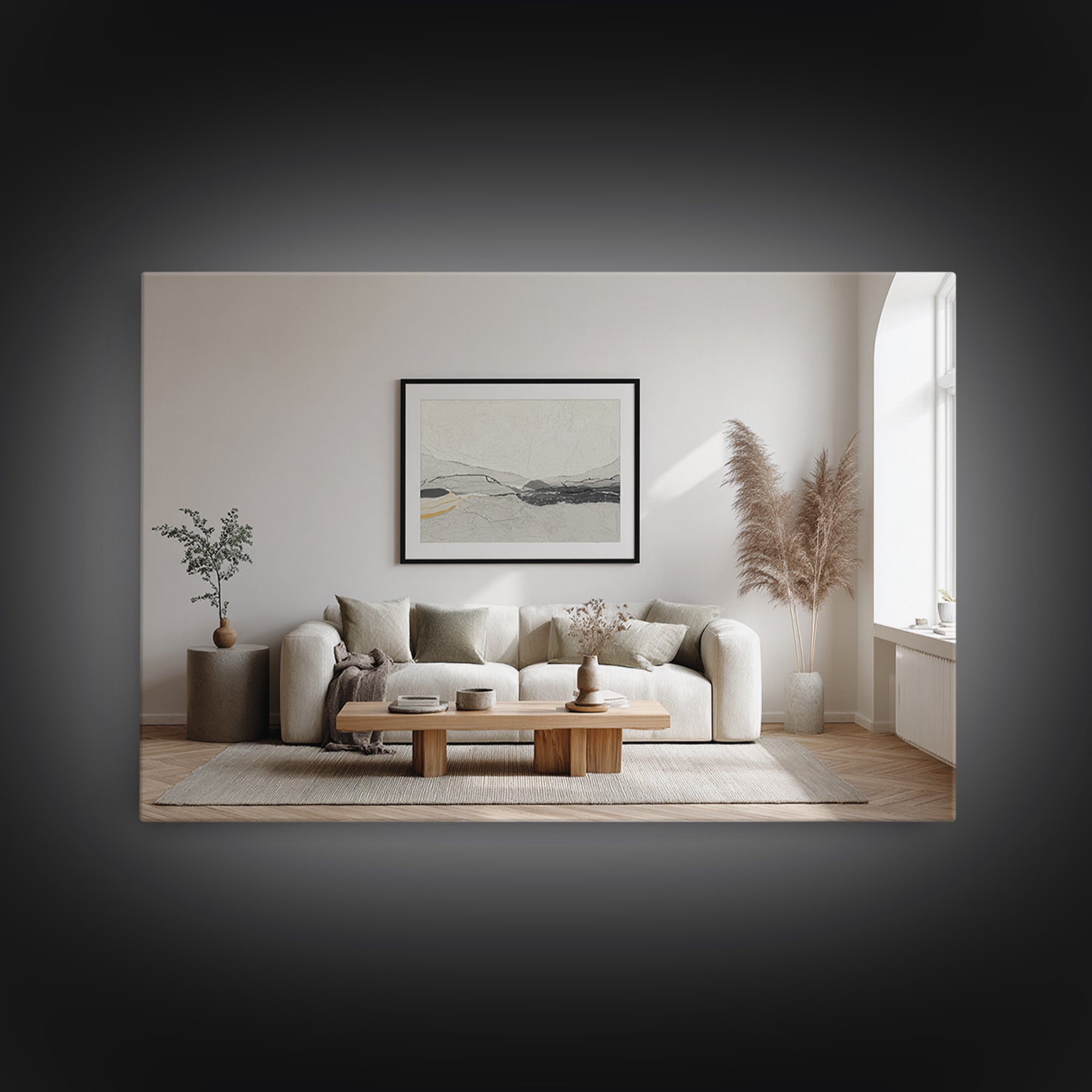 Minimal Two Figure Line Drawing Canvas Print, Master Bedroom, Vinyl Wall Decal, Bedroom Decor, Fine Art, Sanctuary, MAS-3x2-33