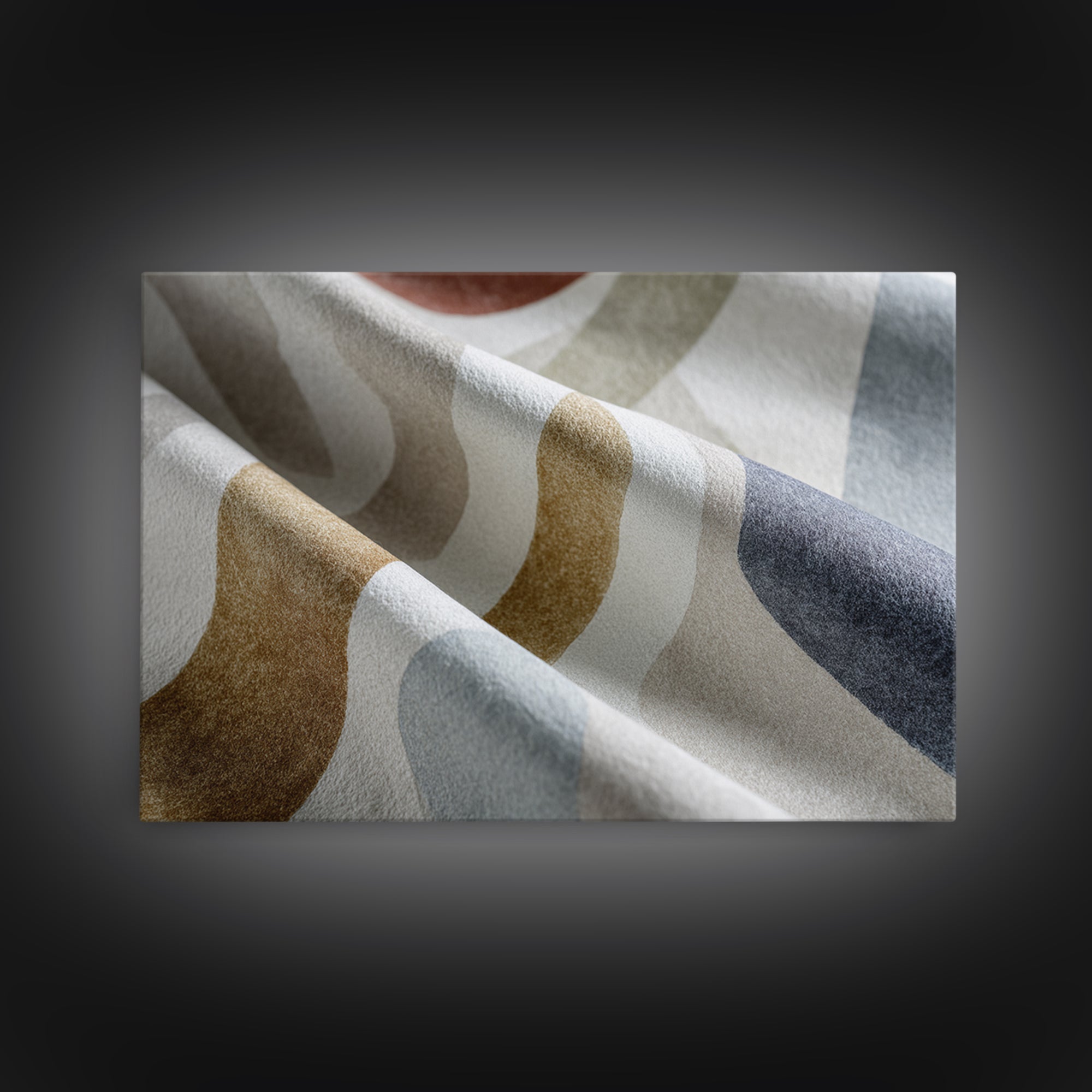 Soft Abstract Linen Texture Framed Canvas Print, Master Bedroom, Farmhouse Wall Decor, Bedroom Decor, Abstract Art, Sanctuary, MAS-3x2-55