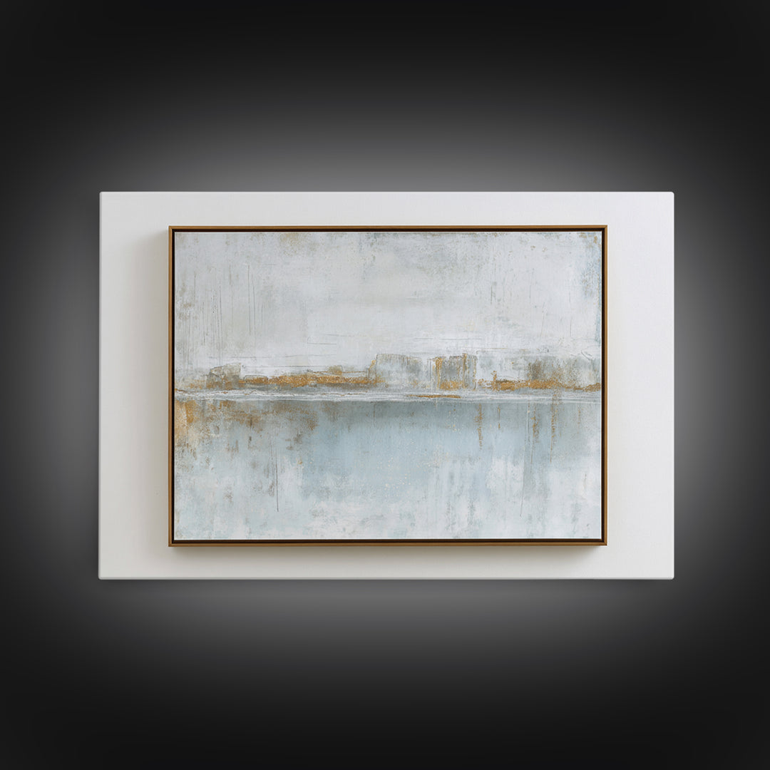 Minimal Two Figure Line Drawing Framed Canvas Print, Master Bedroom, Fine Art Print, Bedroom Decor, Oil Painting, Sanctuary, MAS-3x2-81