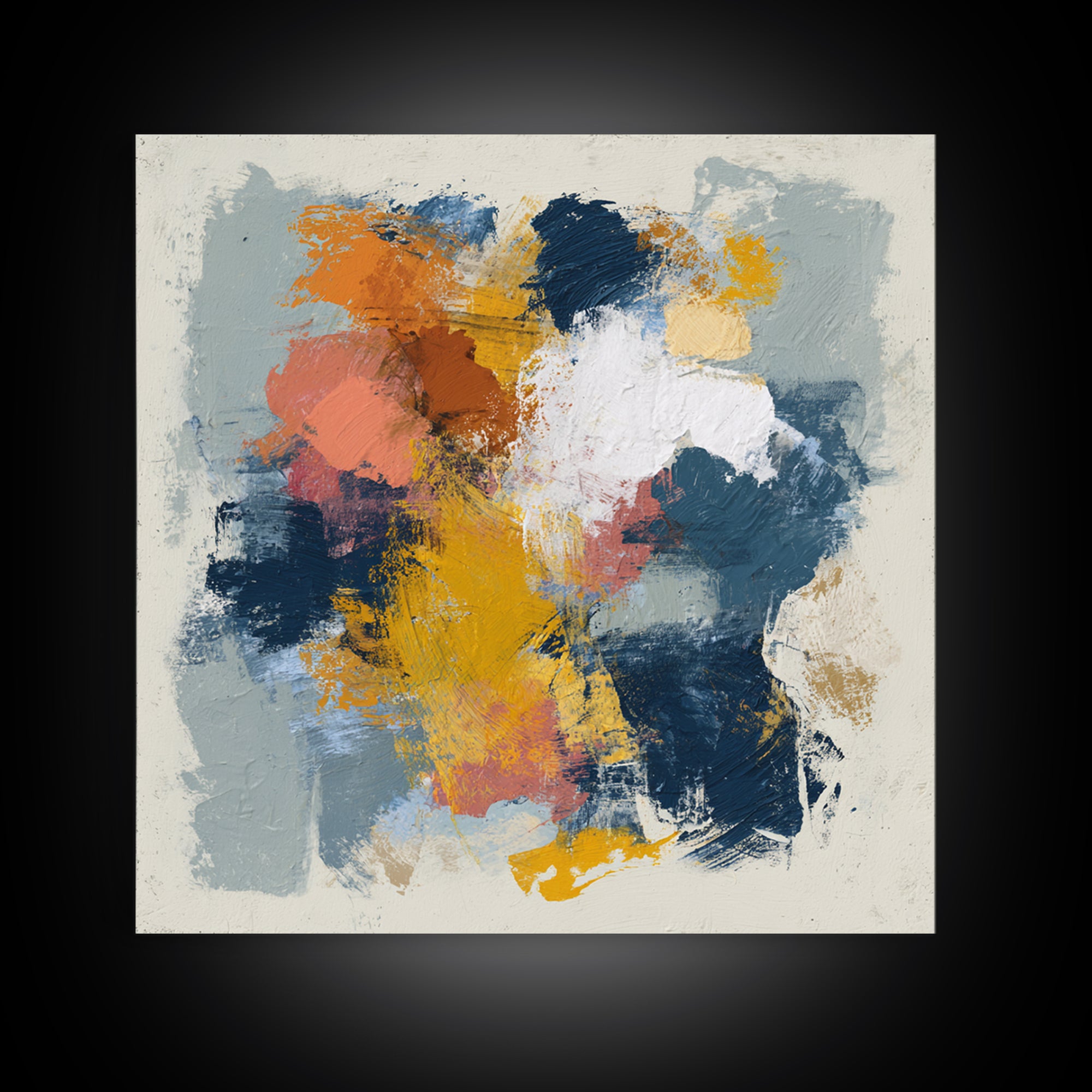 Chaotic Joyful Abstract Canvas Print, Maximalist Art, Unique Wall Art, Living Room Decor, Fine Art, Maximal, Fine Art Print, MAX-1x1-22