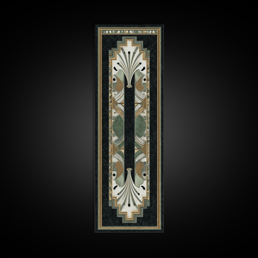 Folk Art Animal Parade Framed Canvas Print, Maximalist Art, Minimalist Decor, Living Room Decor, Fine Art, Maximal, Art Nouveau, MAX-1x3-4