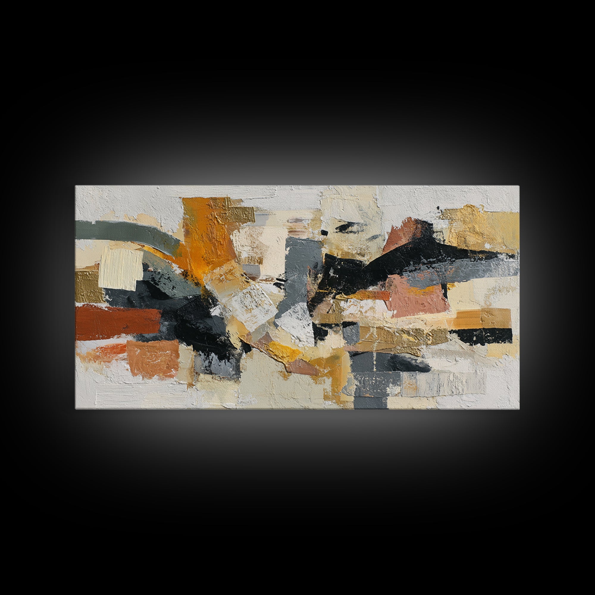 Chaotic Joyful Abstract Framed Canvas Print, Maximalist Art, Room Decor, Living Room Decor, Abstract Art, Maximal, MAX-2x1-18