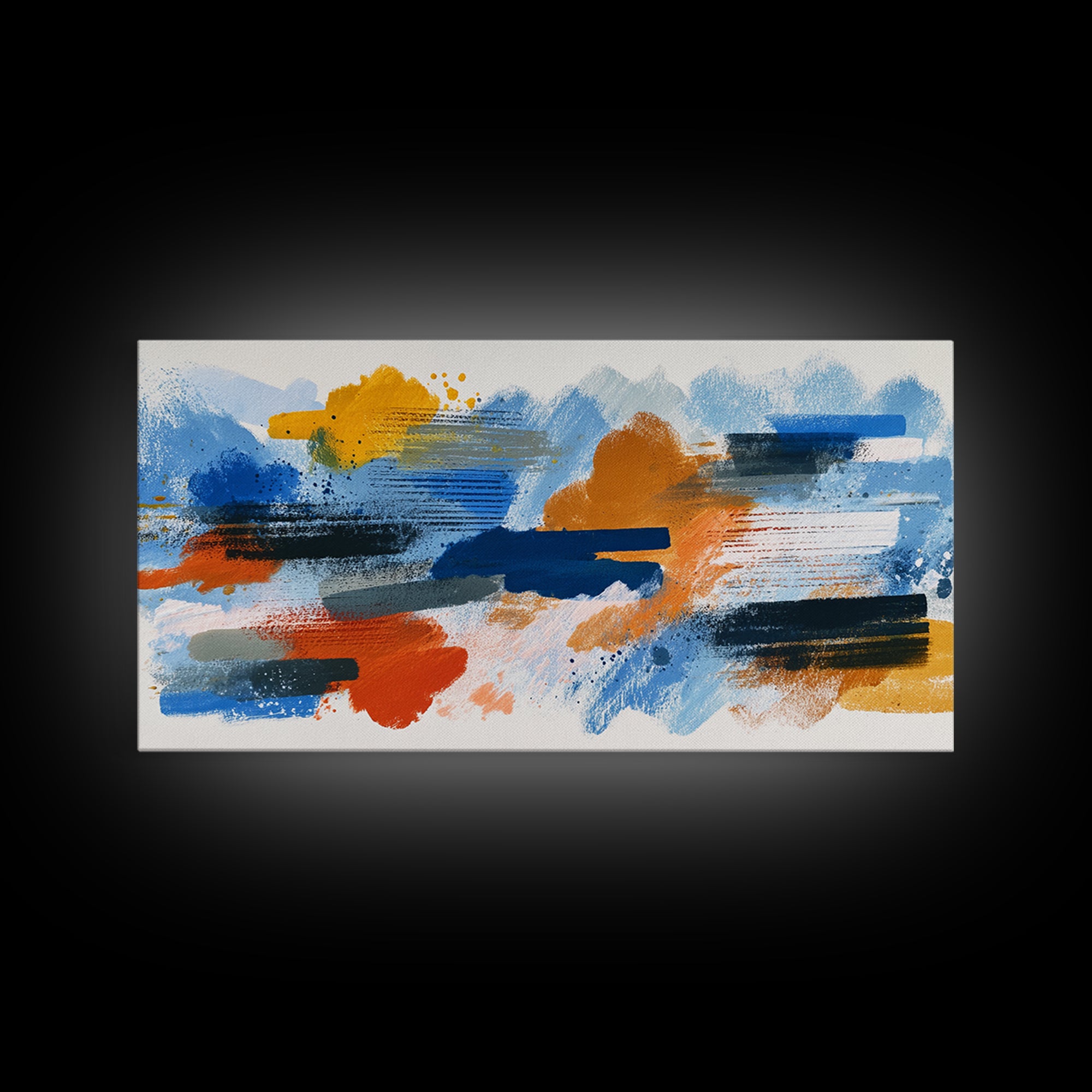 Chaotic Joyful Abstract Canvas Print, Maximalist Art, Home Decor, Living Room Decor, Abstract Art, Maximal, Printable Art, MAX-2x1-66