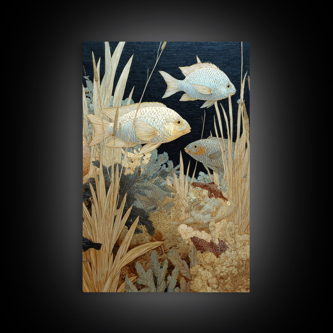 Wild Coral Reef Canvas Print, Maximalist Art, Printable Art, Living Room Decor, Fine Art, Maximal, Funky Wall Art, Modern Art, MAX-2x3-49