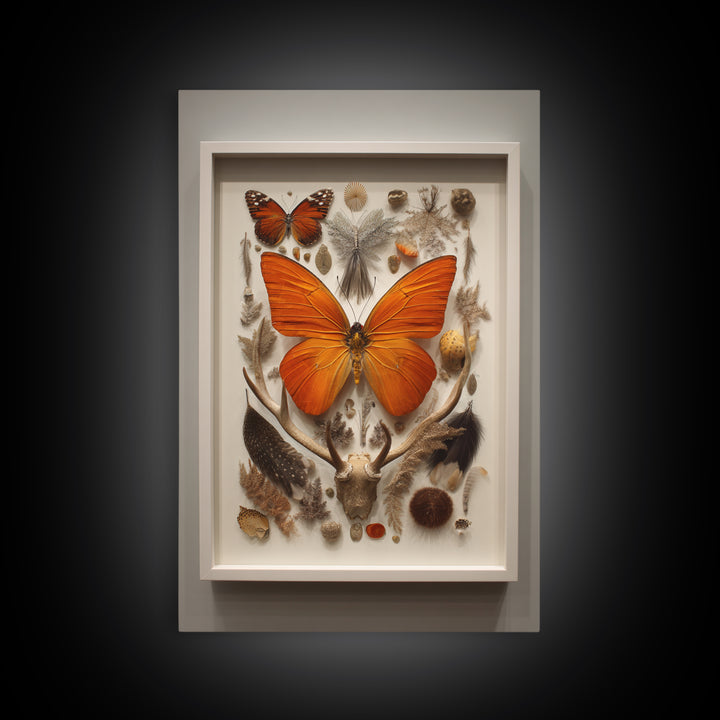 Framed Butterfly Collection Canvas Print, Maximalist Art, Printable Art, Living Room Decor, Fine Art, Maximal, Funky Wall Art, MAX-2x3-79