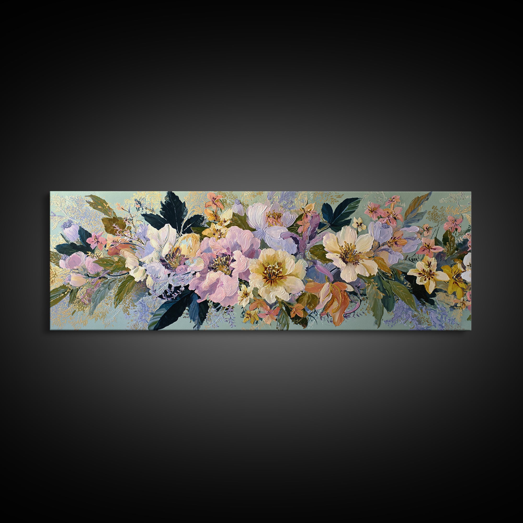 Highly Patterned Snake and Flower Composition Canvas Print, Maximalist Art, Abstract Wall Art, Living Room Decor, Maximal, MAX-3x1-5