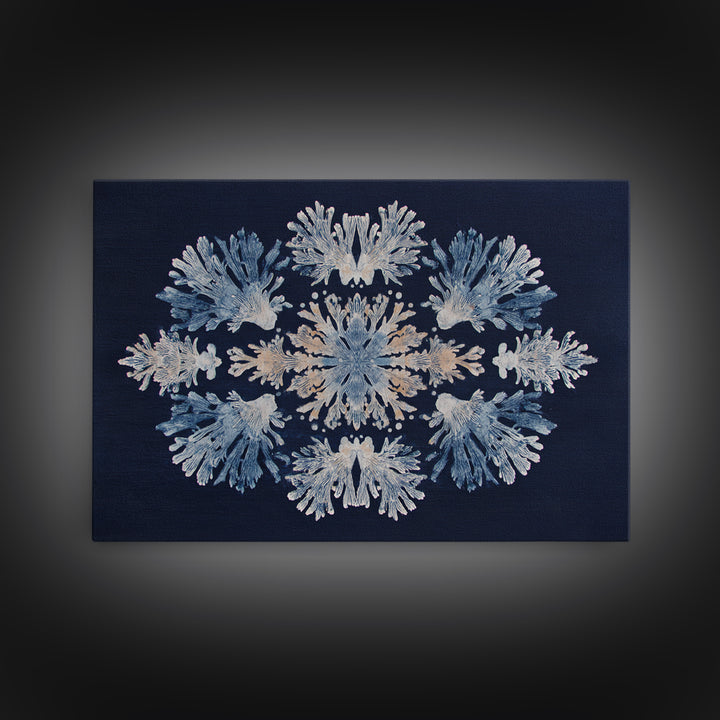 Bohemian Textile Pattern Framed Canvas Print, Maximalist Art, Playroom Decor, Living Room Decor, Maximal, Luxury Decor, MAX-3x2-24