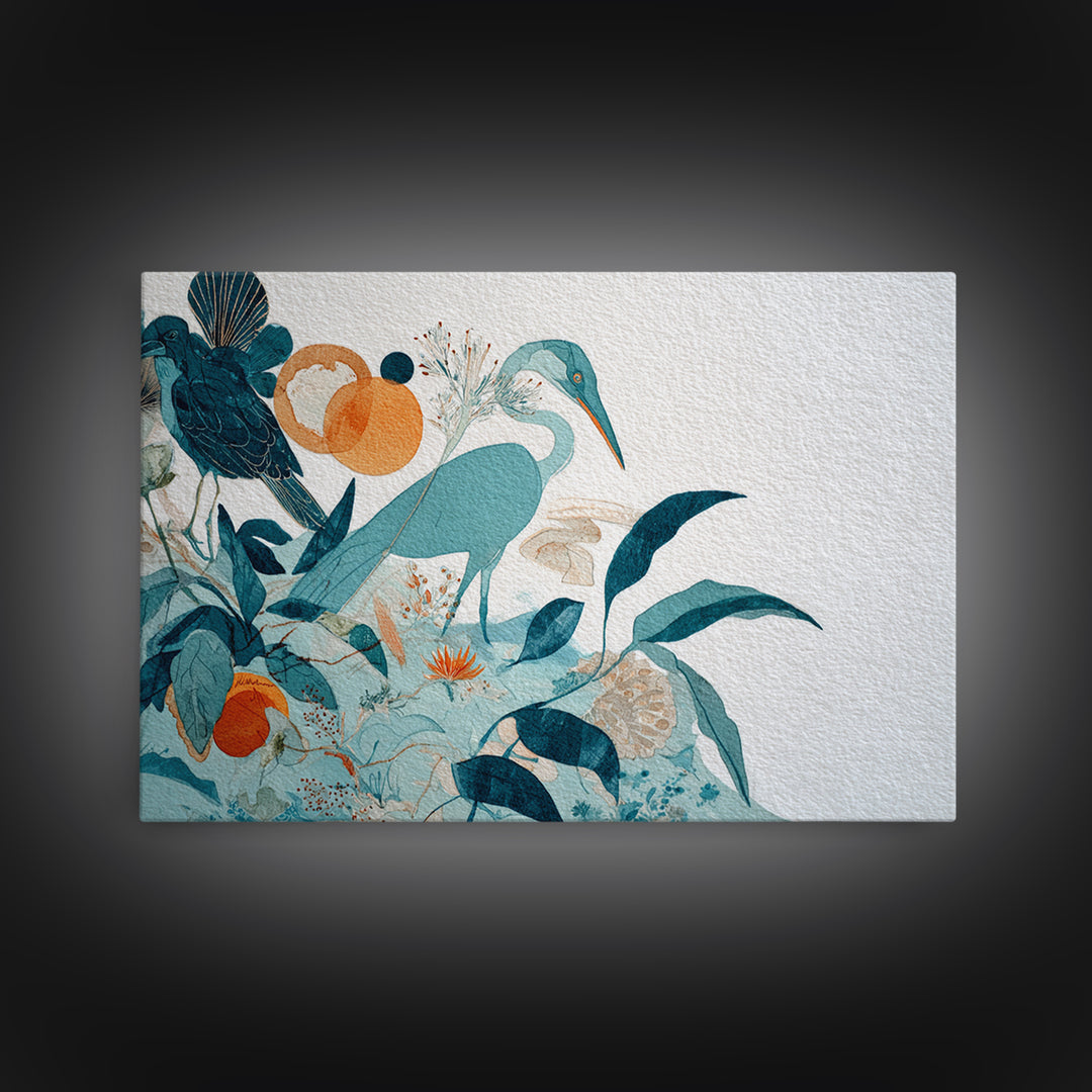 Wild Coral Reef Framed Canvas Print, Maximalist Art, Gallery Decor, Living Room Decor, Fine Art, Maximal, Wall Art, Home Decor, MAX-3x2-45
