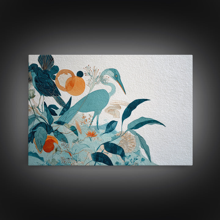 Wild Coral Reef Framed Canvas Print, Maximalist Art, Gallery Decor, Living Room Decor, Fine Art, Maximal, Wall Art, Home Decor, MAX-3x2-45