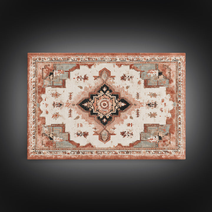Bohemian Textile Pattern Canvas Print, Maximalist Art, Gallery Decor, Living Room Decor, Fine Art, Maximal, Wall Art, MAX-3x2-48