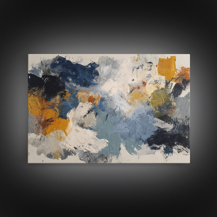 Chaotic Joyful Abstract Canvas Print, Maximalist Art, Modern Art, Living Room Decor, Fine Art, Maximal, Textured Painting, MAX-3x2-98