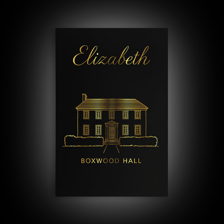 Elizabeth New Jersey Travel Poster, Canvas Print, Dark Minimalist Wall Art, Elizabeth Print, Watercolor City Skyline, Travel Art Print