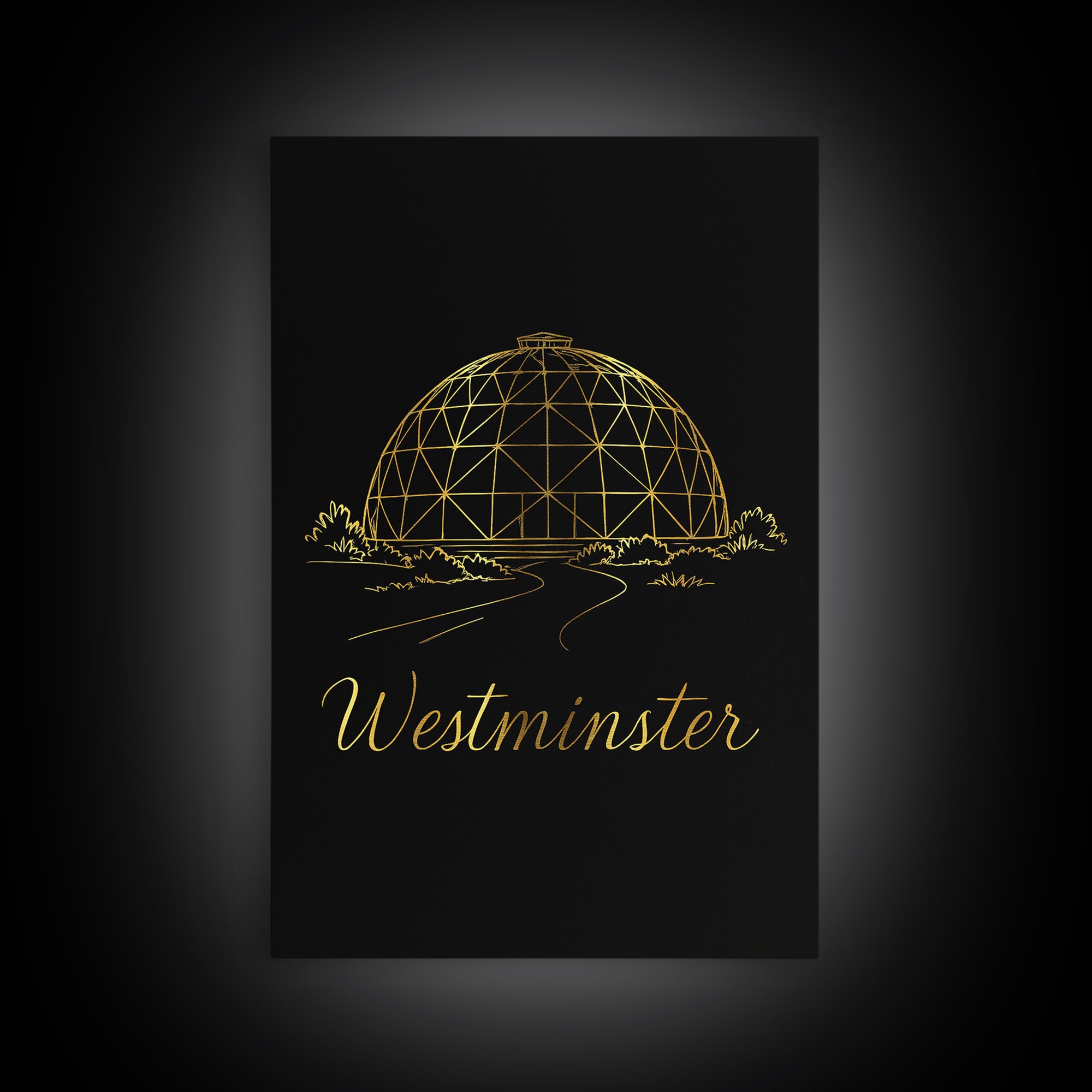 Westminster Travel Poster, Framed Canvas Print, Minimalist Gold Line Art, Westminster City Art, Travel Poster Art, Travel Poster Set