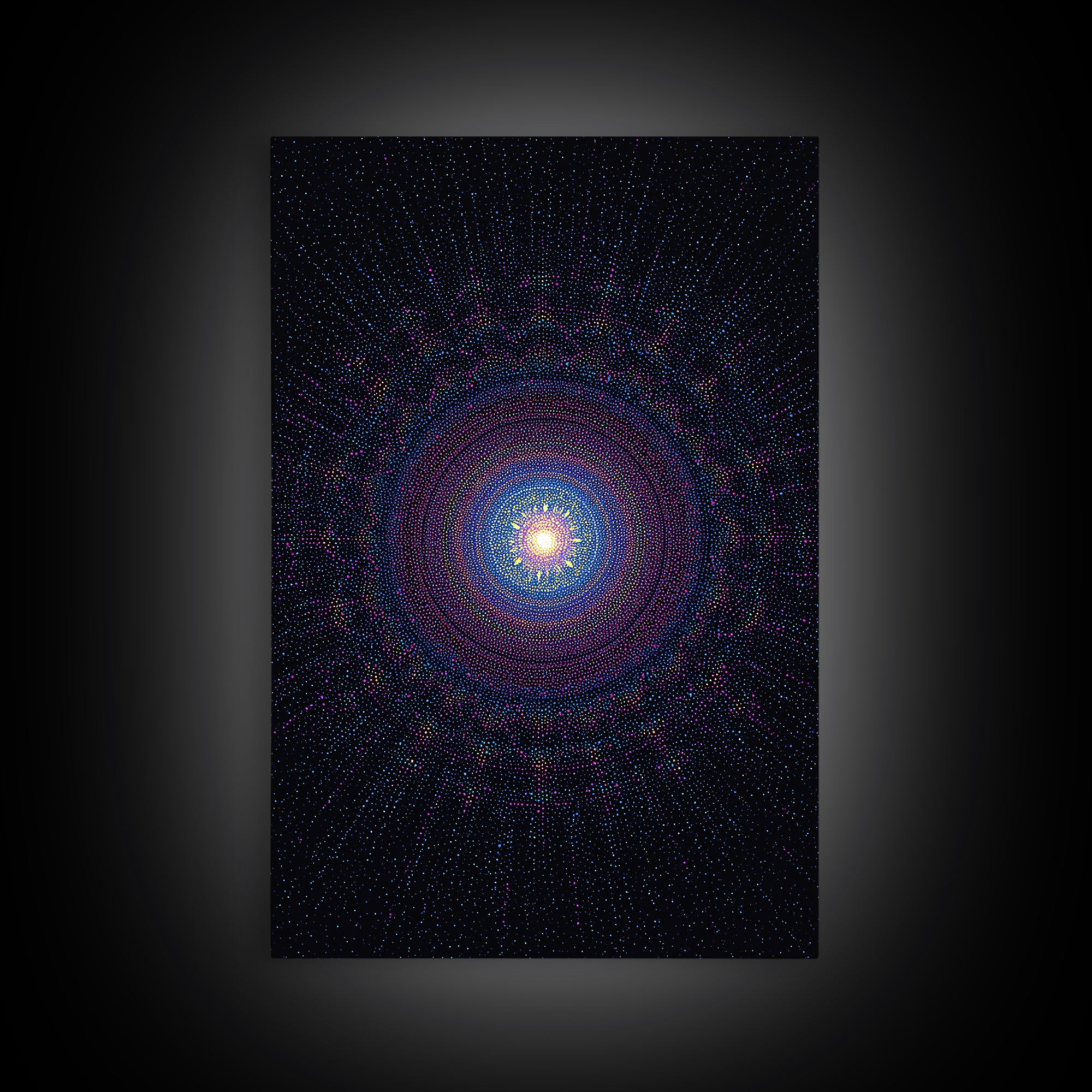 Purple Spiral Galaxy Wall Art, Modern Abstract Art Print, Space Abstract Art, Cosmic Retro Decor, Digital Canvas Print Poster
