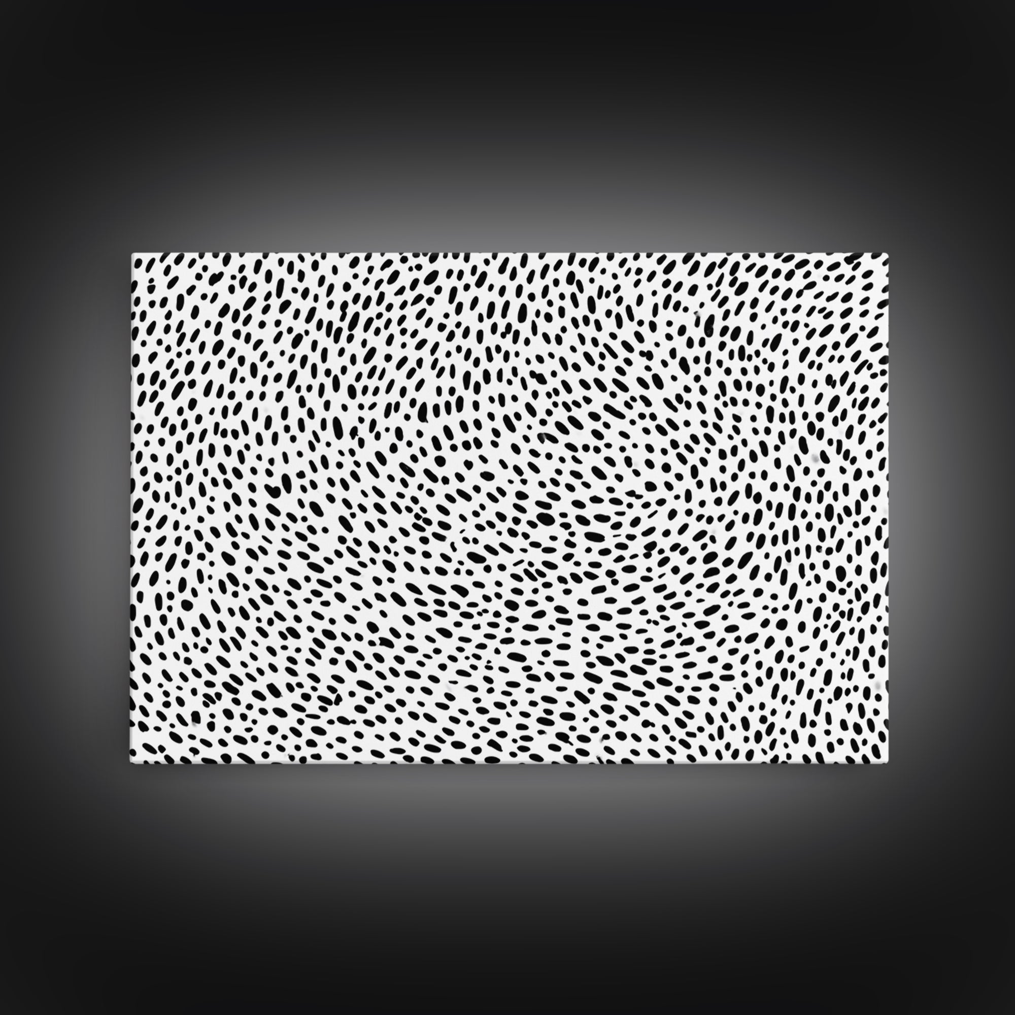 Black White Dash Pattern Wall Art, Minimalist Abstract Art Print, Modern Wall Decor, Scandinavian Modern Home Decor, Office Decor