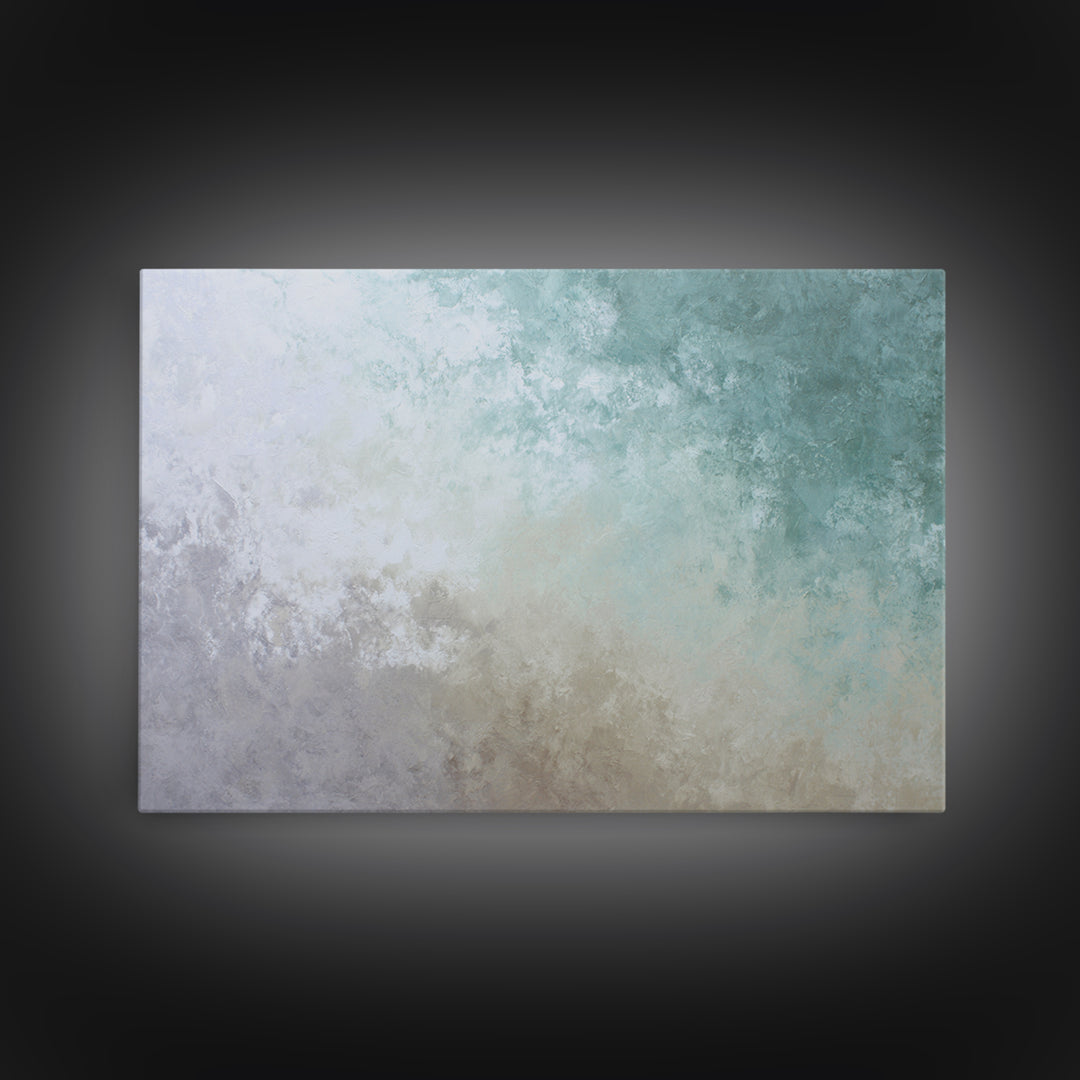 Soft Chakra Color Gradient Without Symbols Overload Canvas Print, Meditation Art, Neutral Wall Art, Living Room Decor, MED-3x2-62