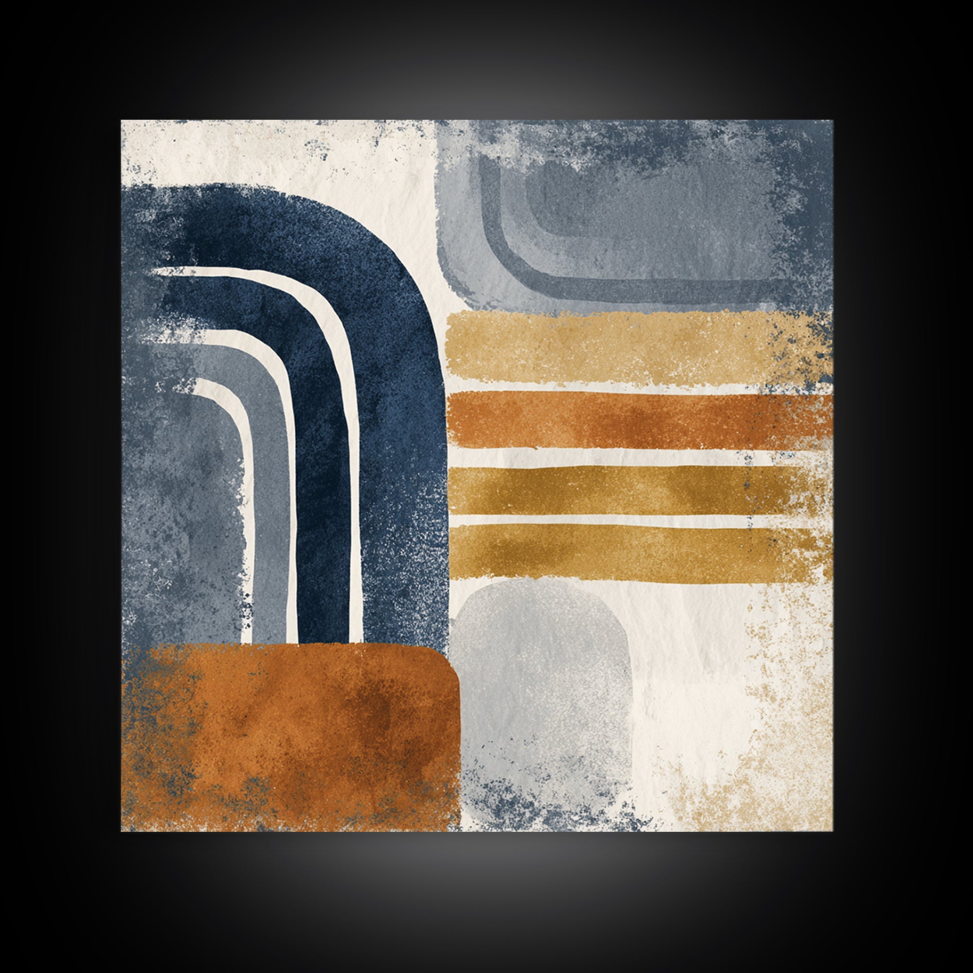 Minimal Abstract Wave Line Canvas Print, Minimalist Art, Minimalist Wall Art, Living Room Decor, Abstract Art, Minimal, MIN-1x1-13