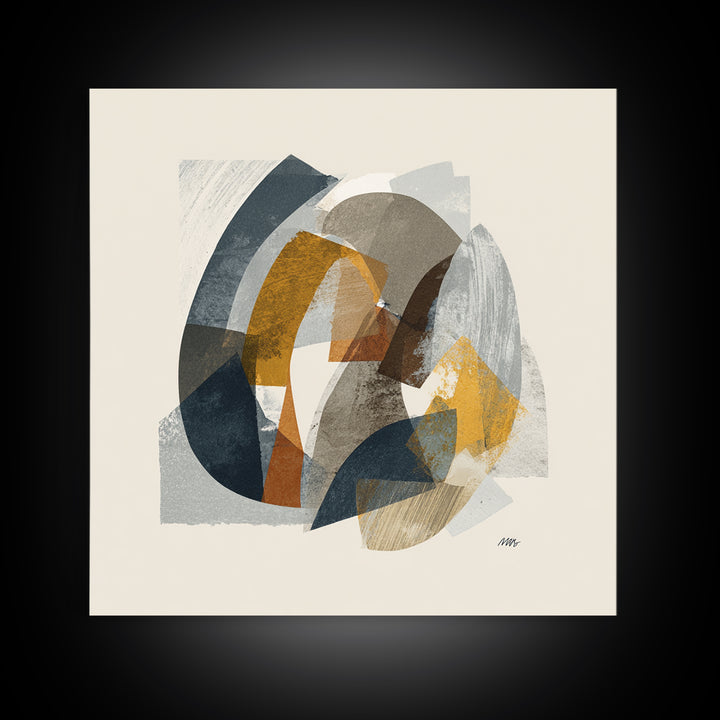 Two Overlapping Organic Shapes Canvas Print, Minimalist Art, Canvas Tote Bag, Living Room Decor, Abstract Art, Minimal, MIN-1x1-19