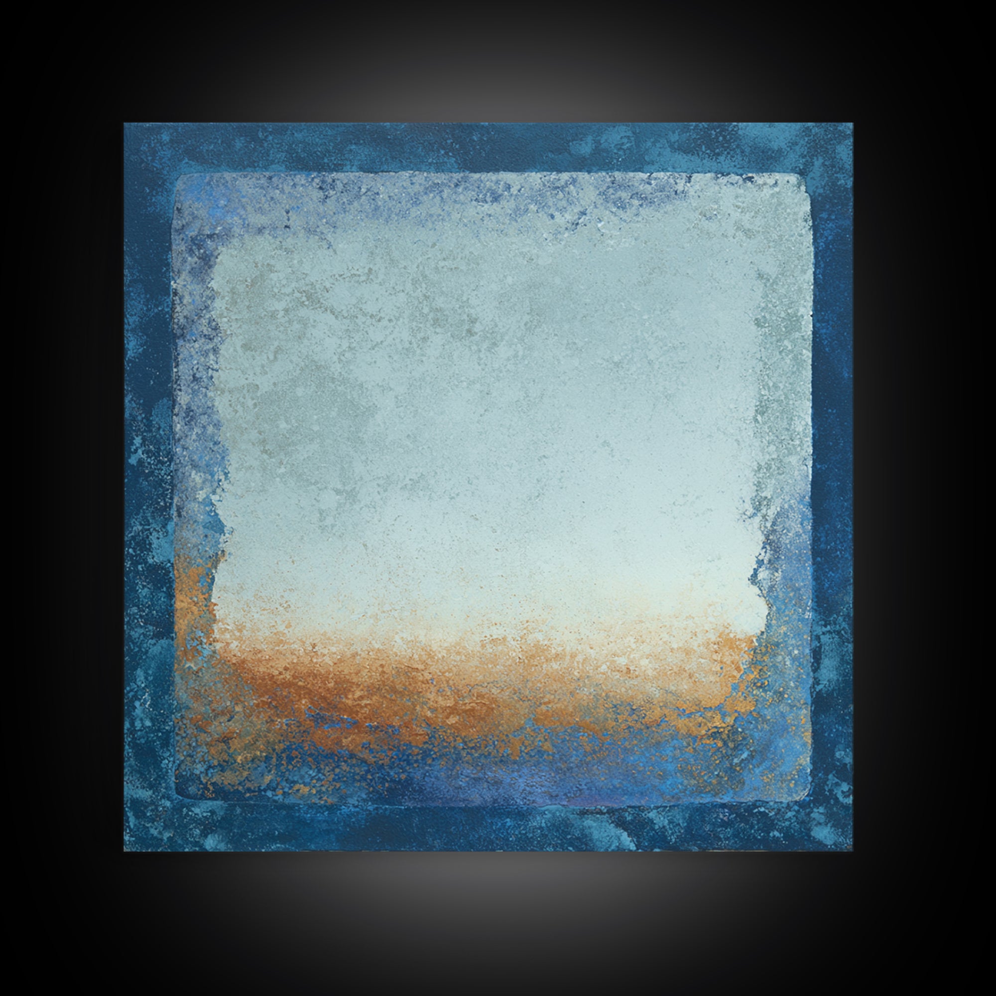 Simple Blue Horizon Canvas Print, Minimalist Art, Modern Art, Living Room Decor, Fine Art, Minimal, Minimalist Decor, MIN-1x1-54