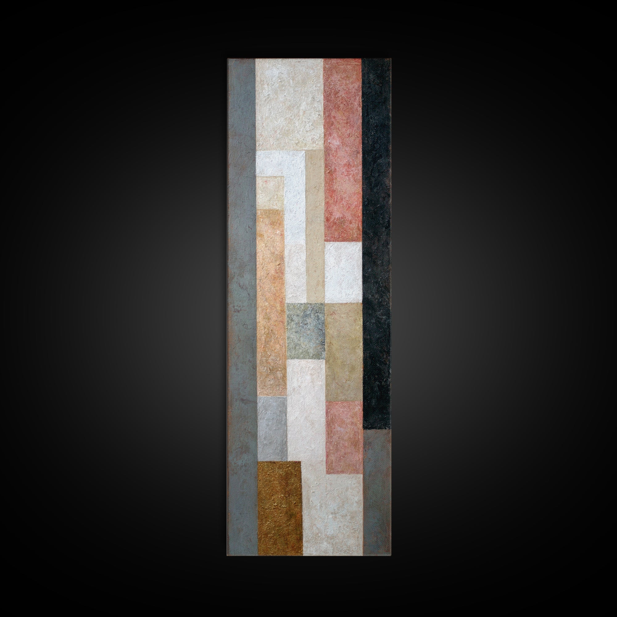 Calm Rectangle Composition Canvas Print, Minimalist Art, Wall Art, Living Room Decor, Oil Painting, Minimal, Large Wall Art, MIN-1x3-12