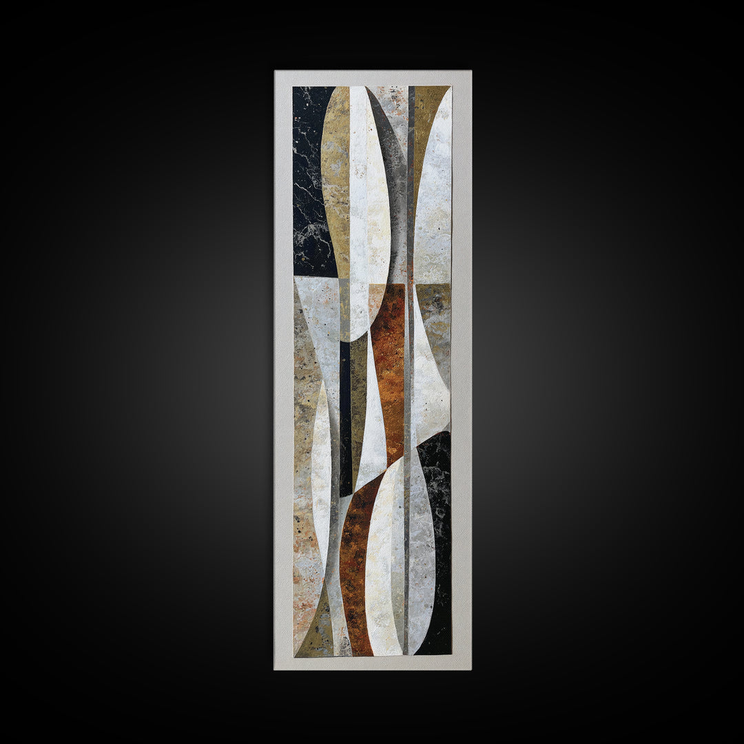 Quiet Stone Stack Canvas Print, Minimalist Art, Movie Poster, Living Room Decor, Abstract Art, Minimal, Modern Wall Art, MIN-1x3-23