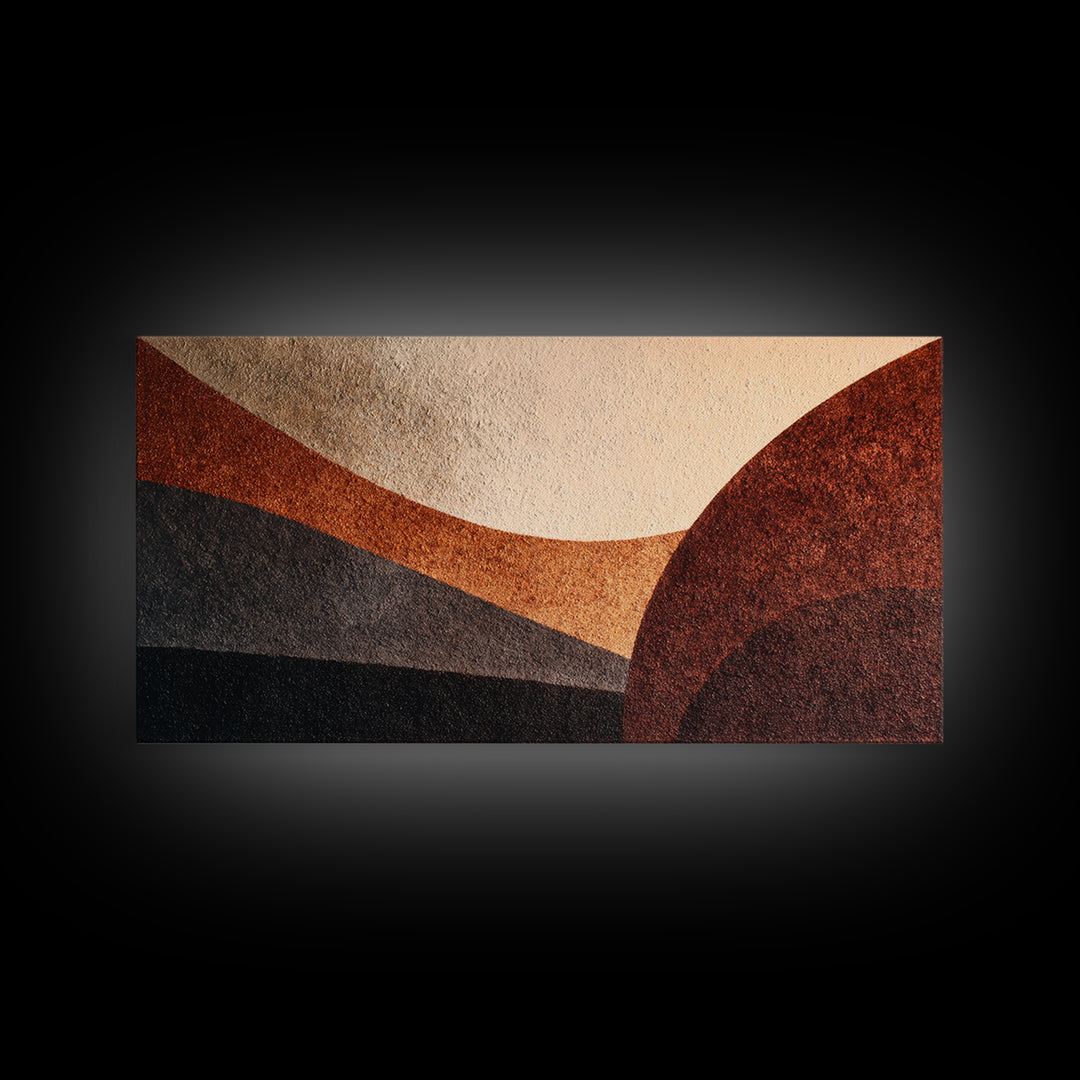 Monochrome Arch and Shadow Composition Framed Canvas Print, Minimalist Art, Contemporary Art, Living Room Decor, Minimal, MIN-2x1-28