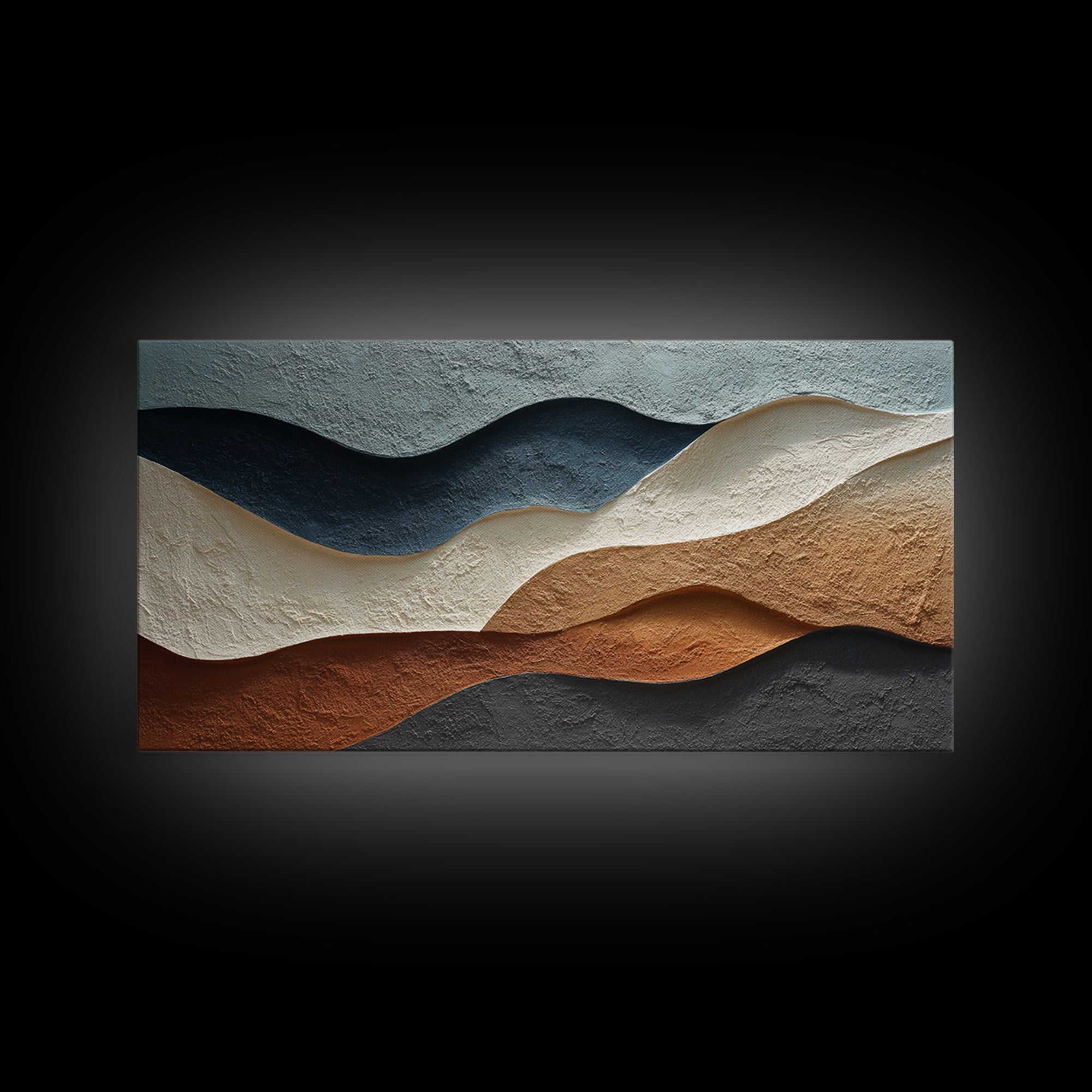 Minimal Abstract Wave Line Framed Canvas Print, Minimalist Art, Canvas Tote Bag, Living Room Decor, Abstract Art, Minimal, MIN-2x1-81