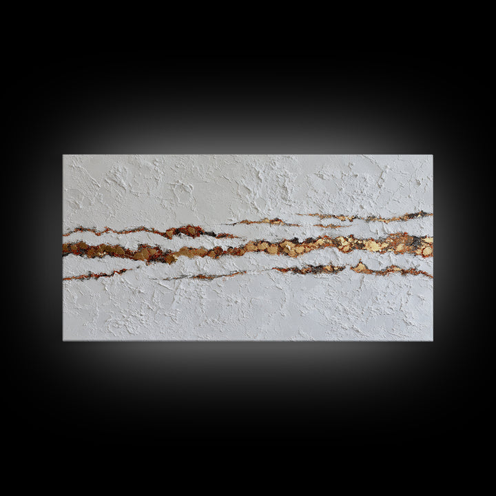 White on White Plaster Texture Study Framed Canvas Print, Minimalist Art, Digital Print, Living Room Decor, Fine Art, Minimal, MIN-2x1-84