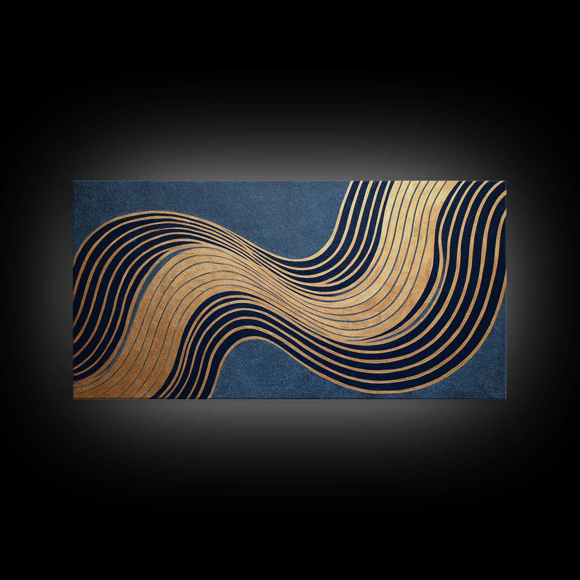 Minimal Abstract Wave Line Framed Canvas Print, Minimalist Art, Wall Decor, Living Room Decor, Abstract Art, Minimal, MIN-2x1-9