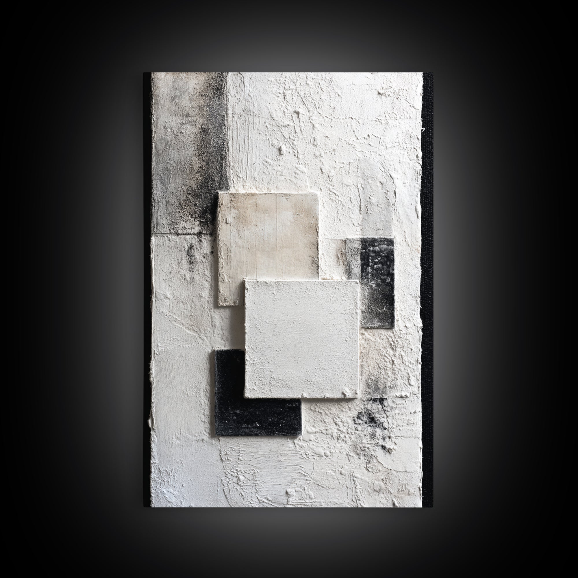 Two Overlapping Organic Shapes Framed Canvas Print, Minimalist Art, Room Decor, Living Room Decor, Abstract Art, Minimal, MIN-2x3-3