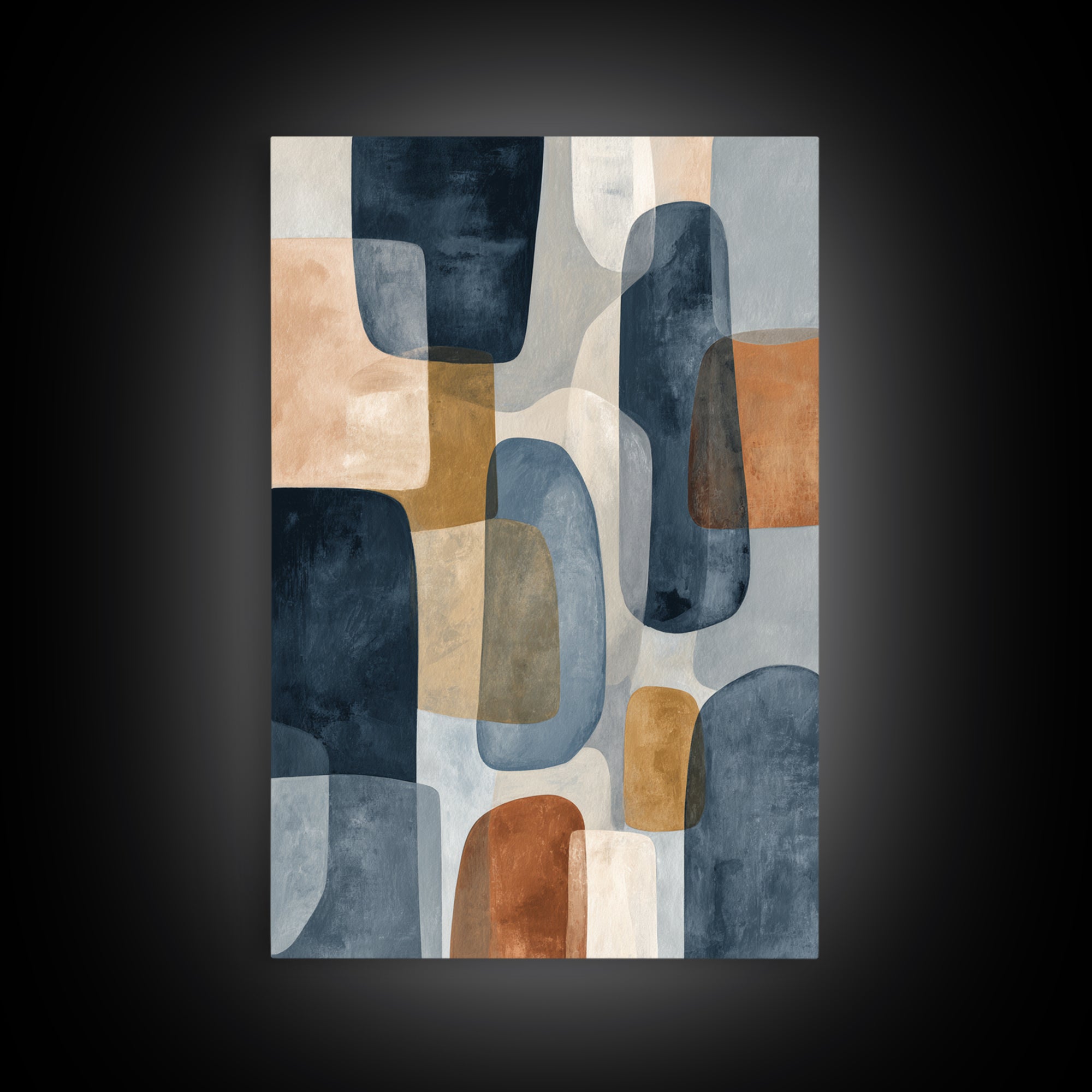 Quiet Stone Stack Canvas Print, Minimalist Art, Abstract Art, Living Room Decor, Minimal, Modern Art, Minimalist Wall Art, MIN-2x3-67