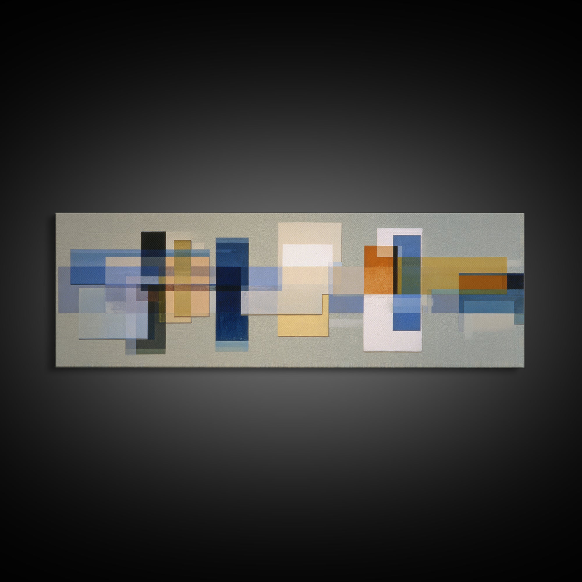 Calm Rectangle Composition Canvas Print, Minimalist Art, Living Room Decor, Fine Art, Minimal, Modern Decor, Fine Art Print, MIN-3x1-16