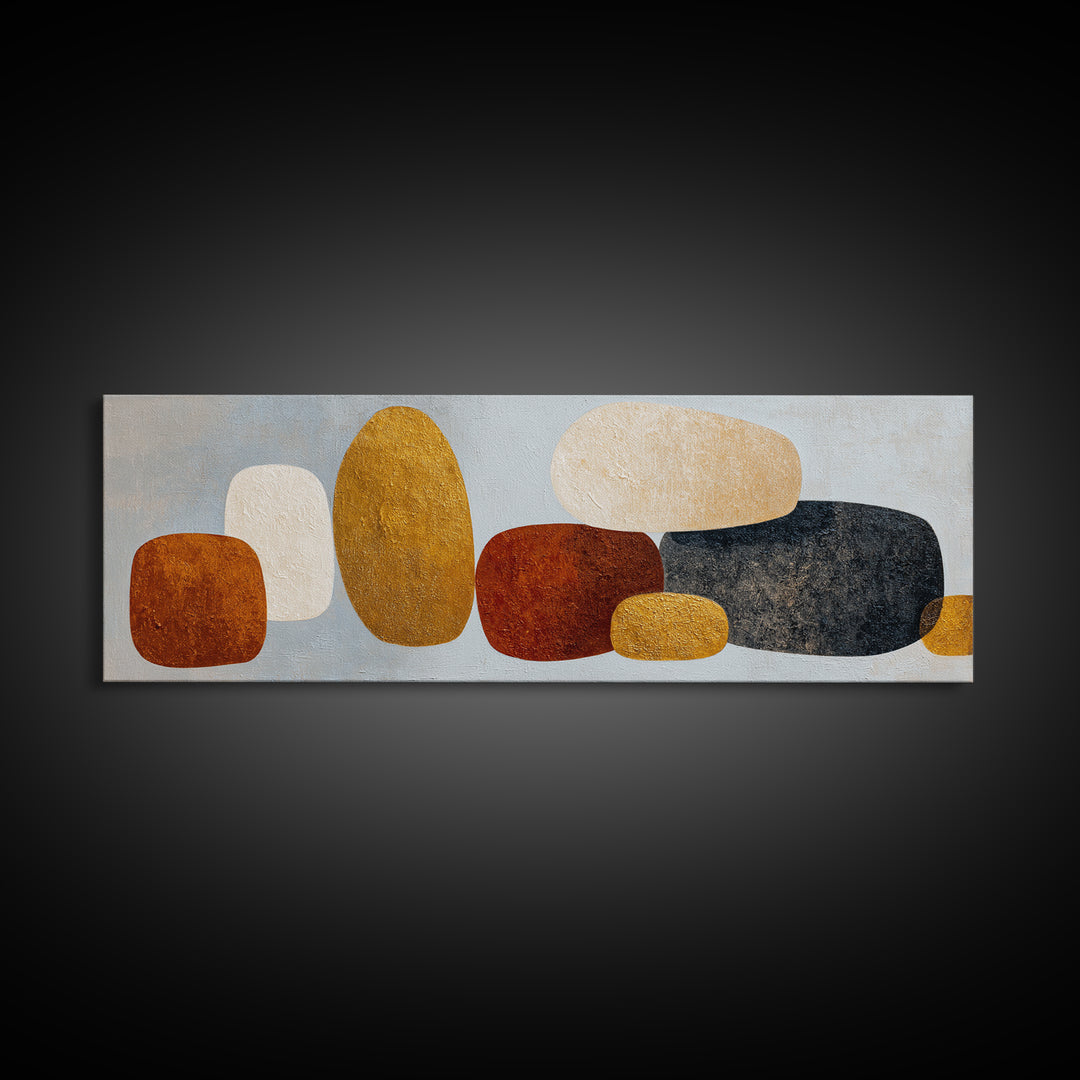 Quiet Stone Stack Canvas Print, Minimalist Art, Fine Art Print, Living Room Decor, Abstract Art, Minimal, Wall Decor, MIN-3x1-3