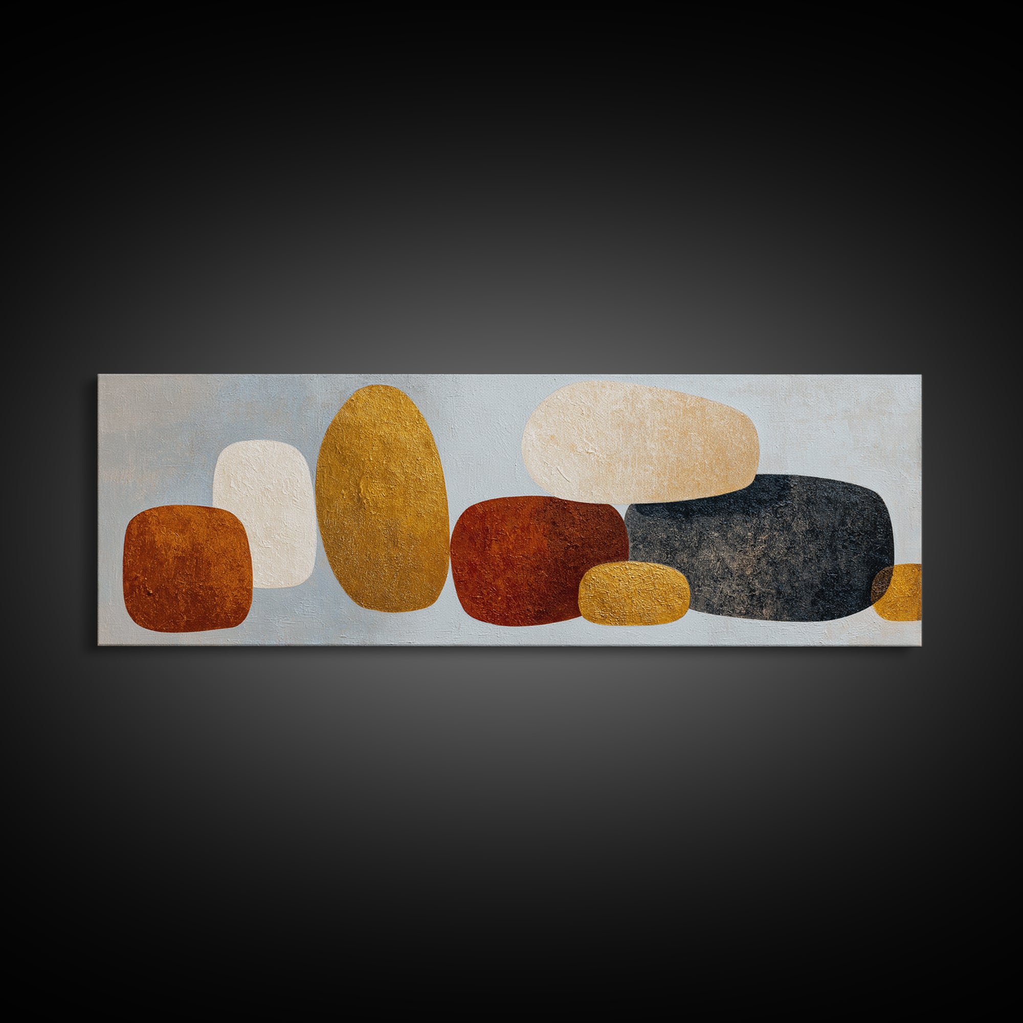 Quiet Stone Stack Canvas Print, Minimalist Art, Fine Art Print, Living Room Decor, Abstract Art, Minimal, Wall Decor, MIN-3x1-3